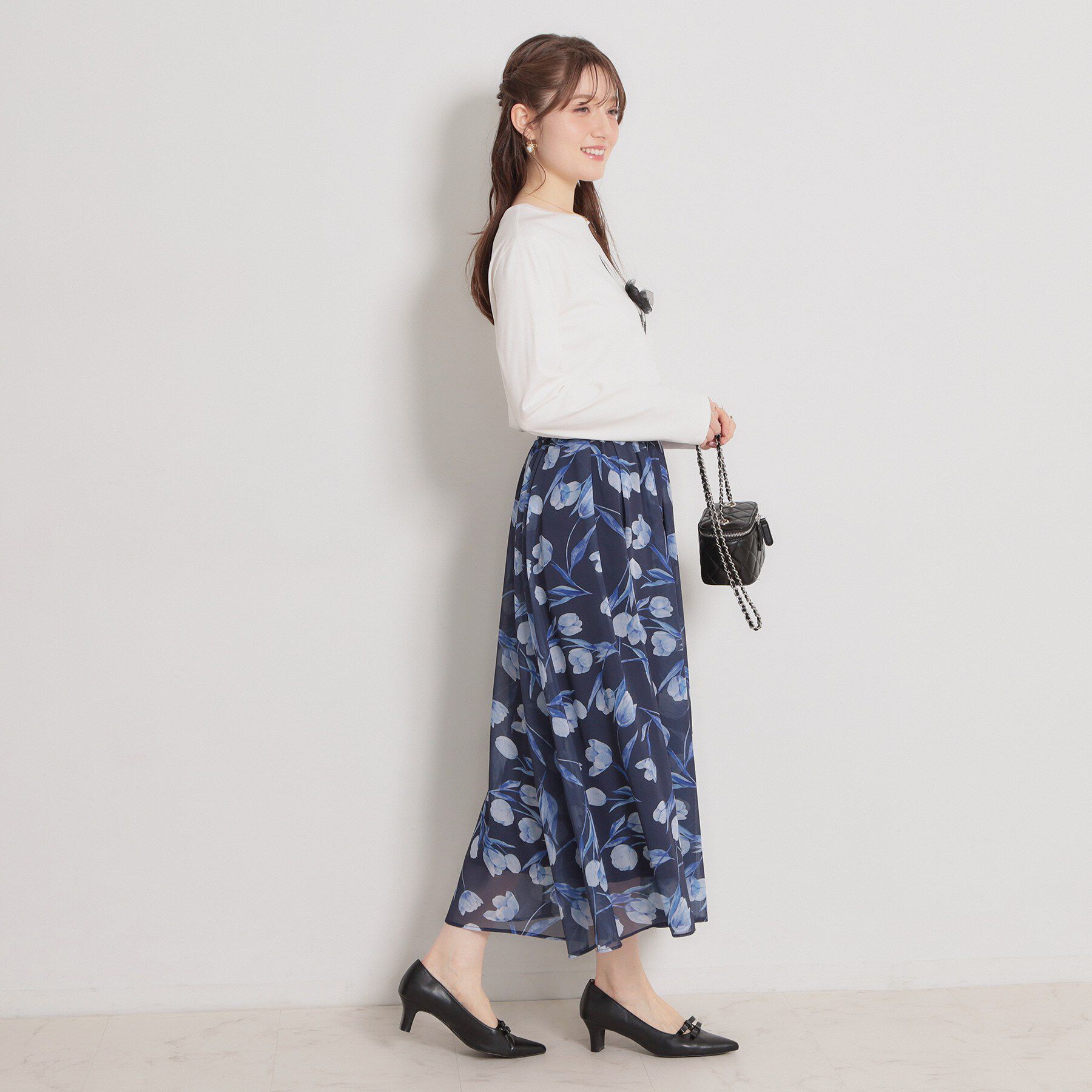 Couture broach「【綿100％・洗える】パリジェンヌ プリントTシャツ」|Tシャツ・カットソー|