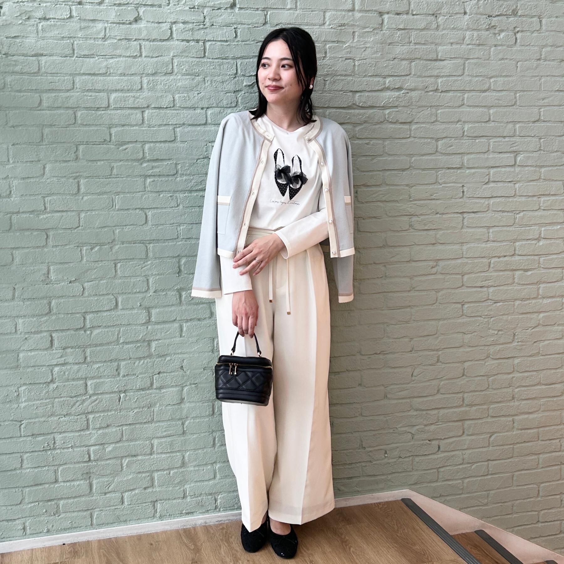 Couture broach「【綿100％・洗える】パリジェンヌ プリントTシャツ」|Tシャツ・カットソー|