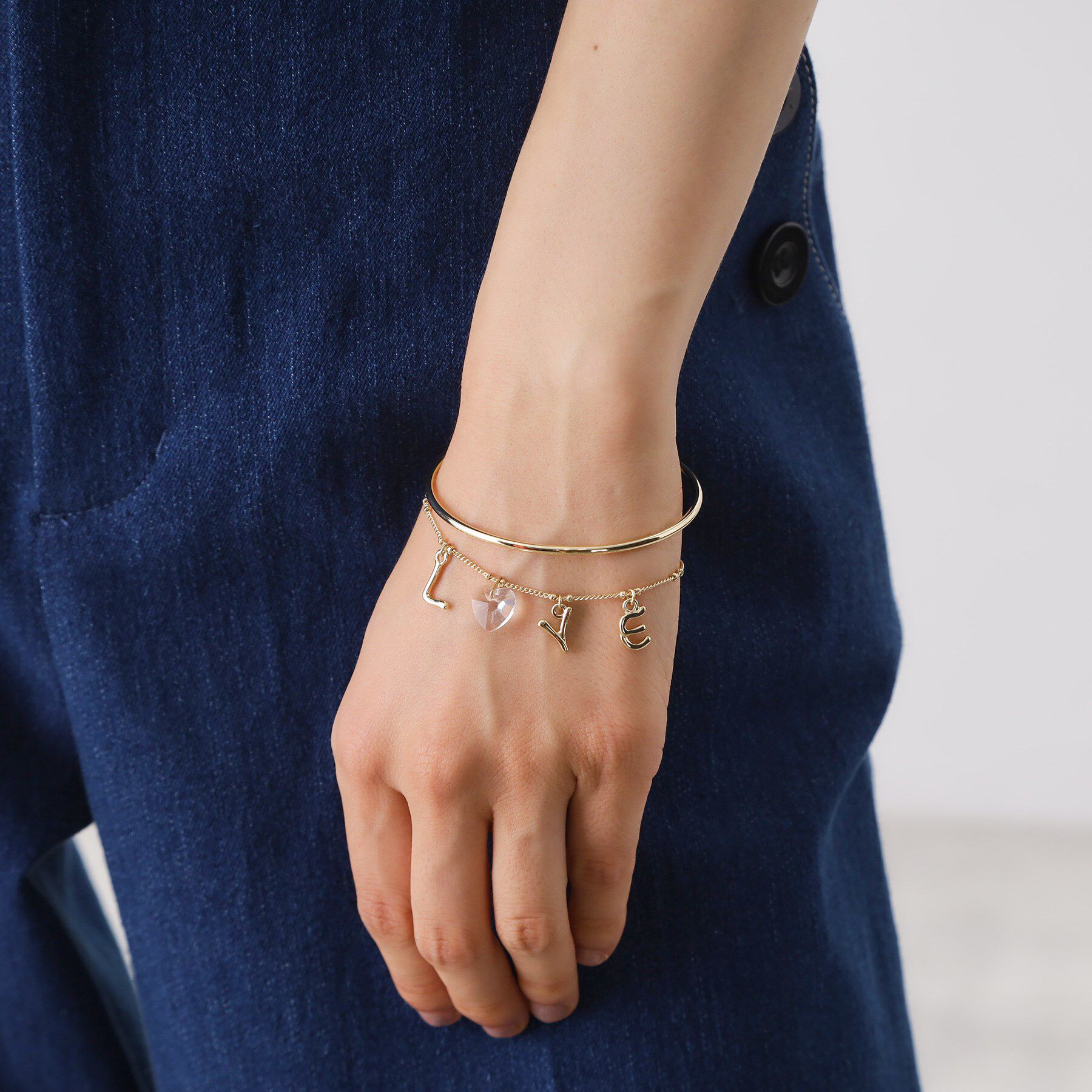 THE SHOP TK「LOVE2連ブレスレット」|ブレスレット・バングル|