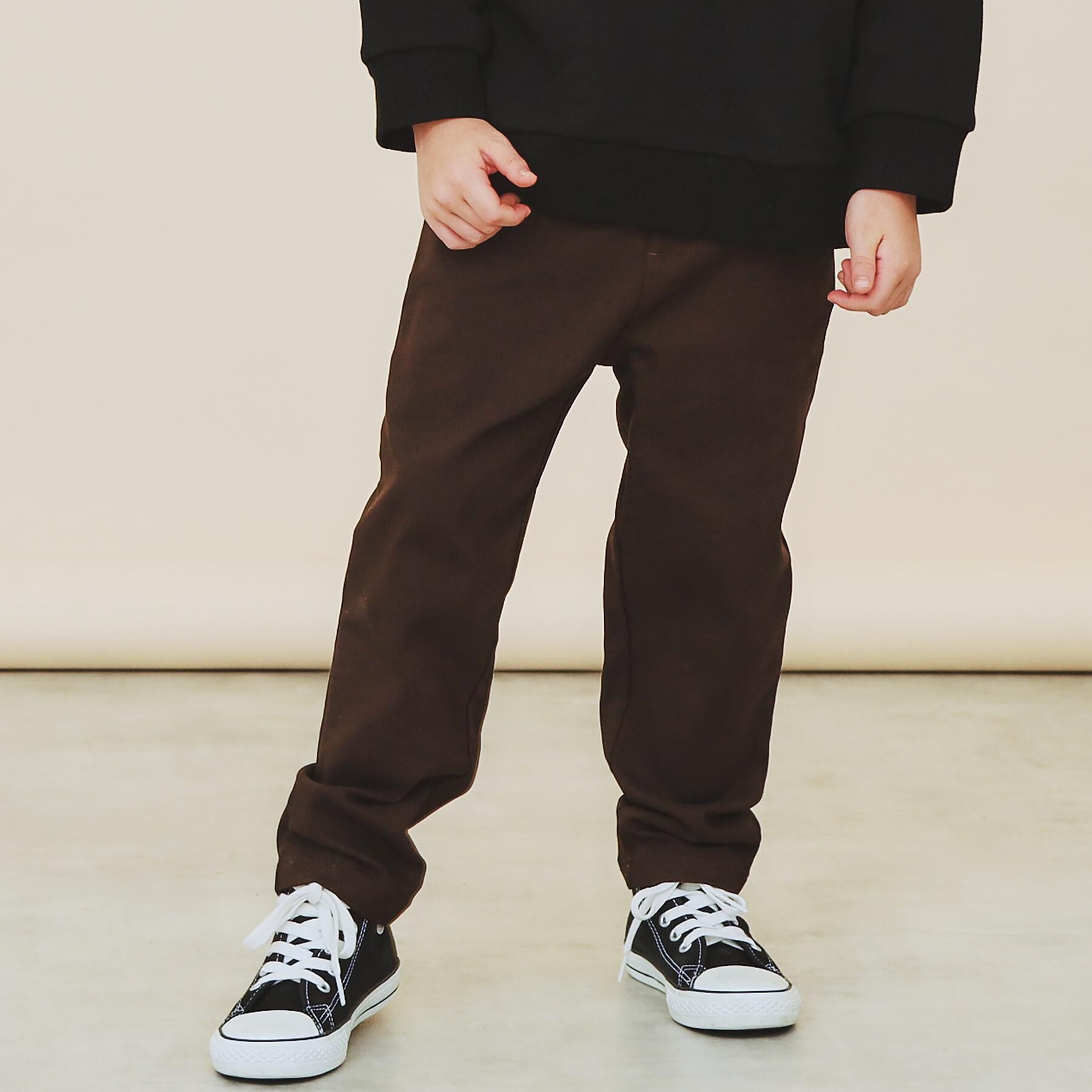 THE SHOP TK「【110－160/裏起毛】あったかのびーるストレートパンツ/洗濯機OK」|その他|