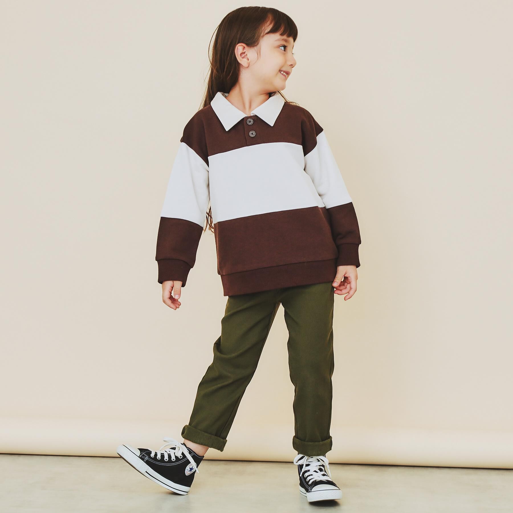 THE SHOP TK「【110－160/裏起毛】あったかのびーるストレートパンツ/洗濯機OK」|その他|