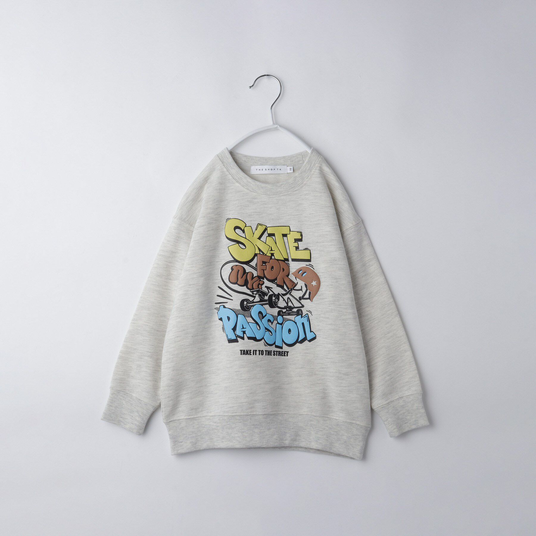 THE SHOP TK「【110－160/3柄&times;2色】ミニ裏毛ロゴプルオーバー」|その他|アイボリー(404)