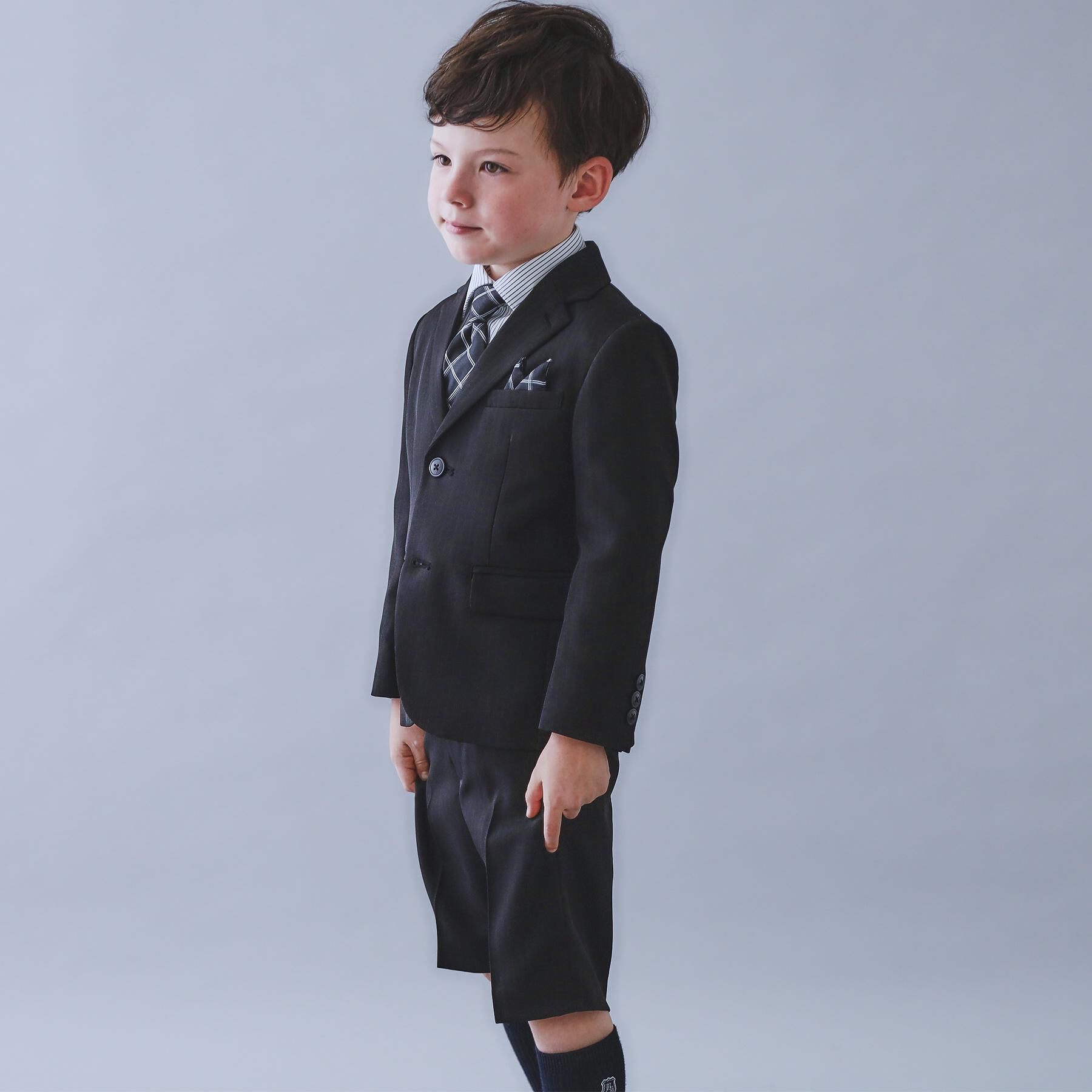 THE SHOP TK「【110-130/4点セット】ブラックセットアップ/入園・卒園・入学」|スーツ|