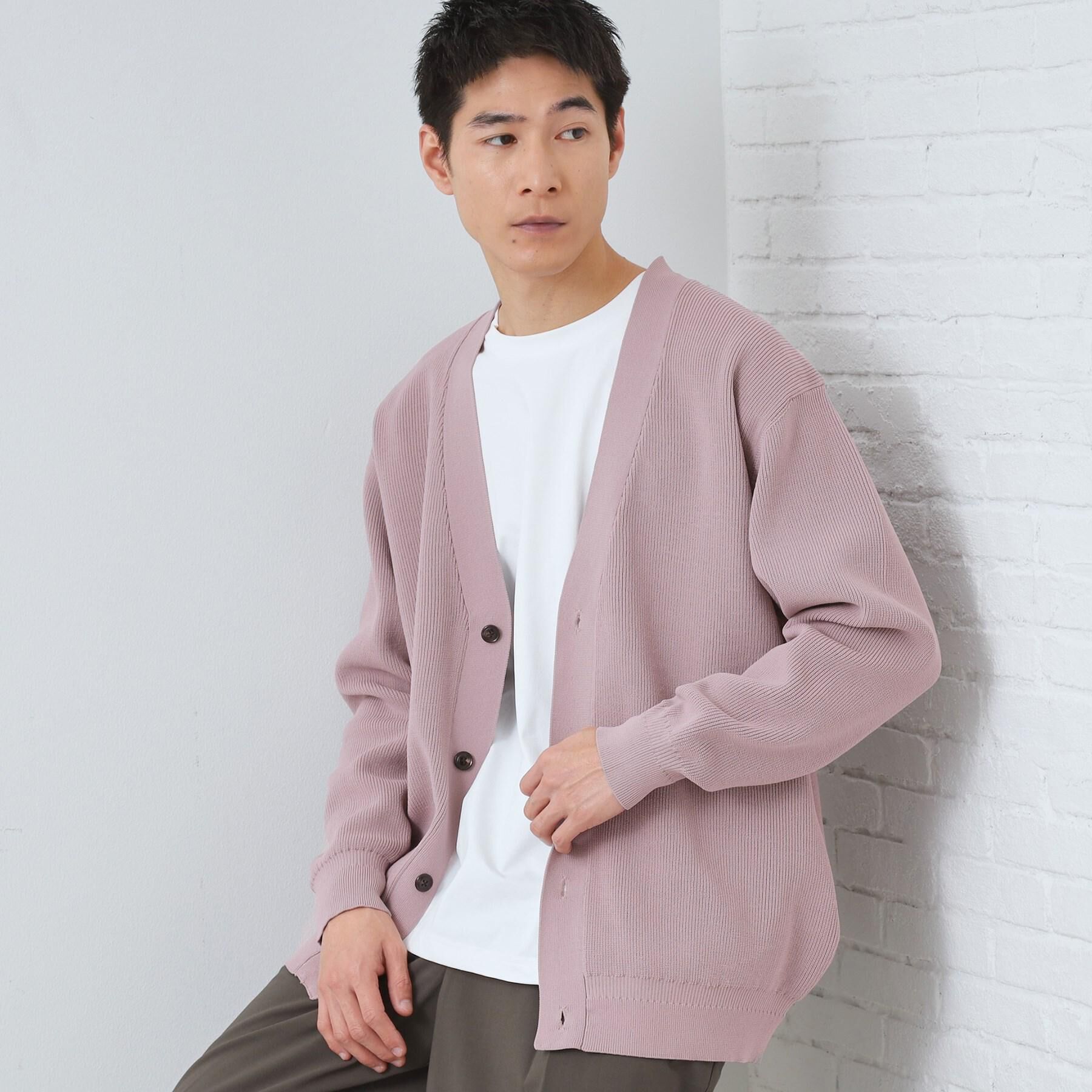 THE SHOP TK「【季節の変わり目に最適】ニットカーディガン ドライタッチ／軽量」|カーディガン|