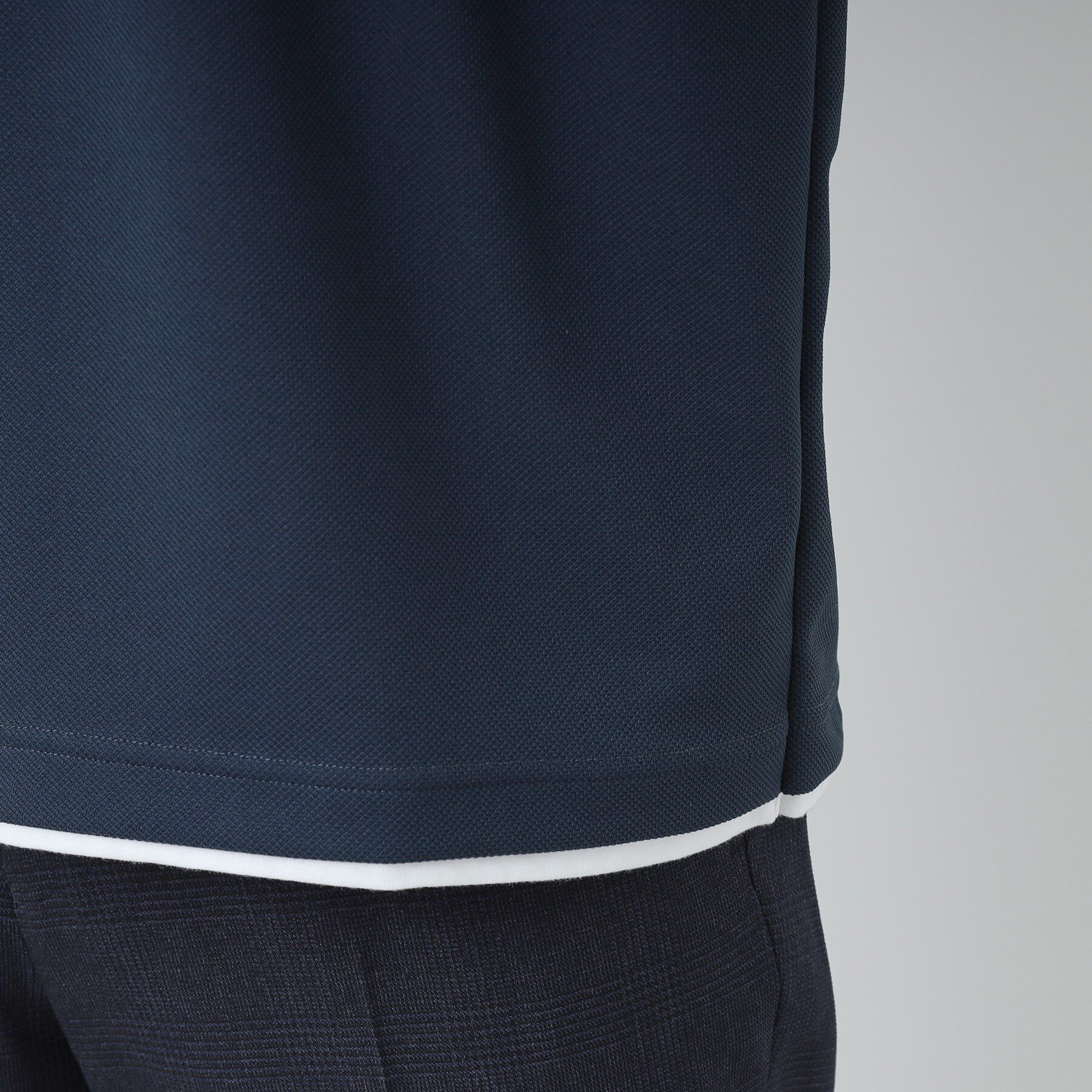 THE SHOP TK「【1枚で手抜きに見えない】キーネック フェイクレイヤード長袖Tシャツ」|Tシャツ・カットソー|