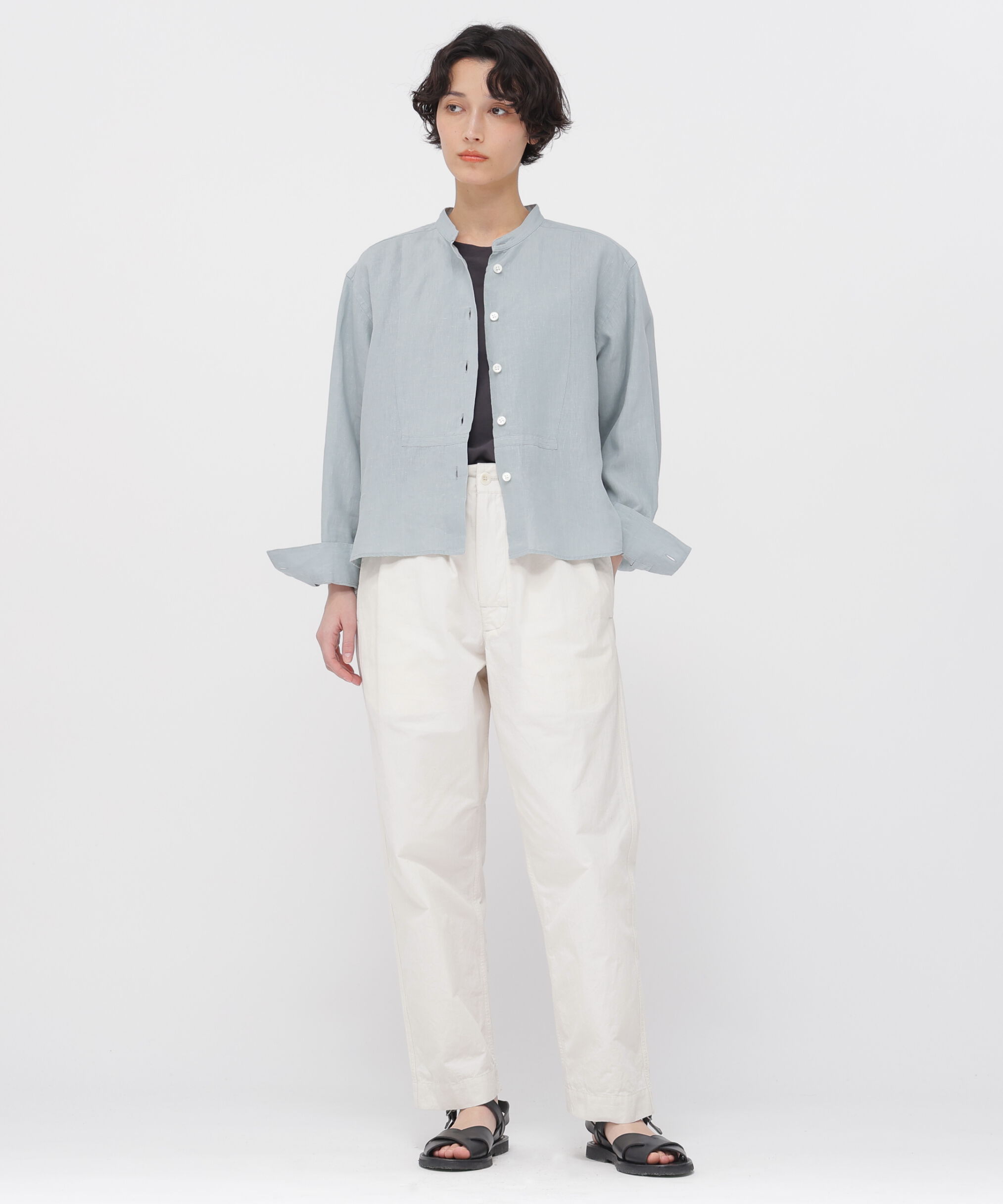 MHL.「CRISP COTTON CHAMBRAY TROUSERS」|その他|IVORY1