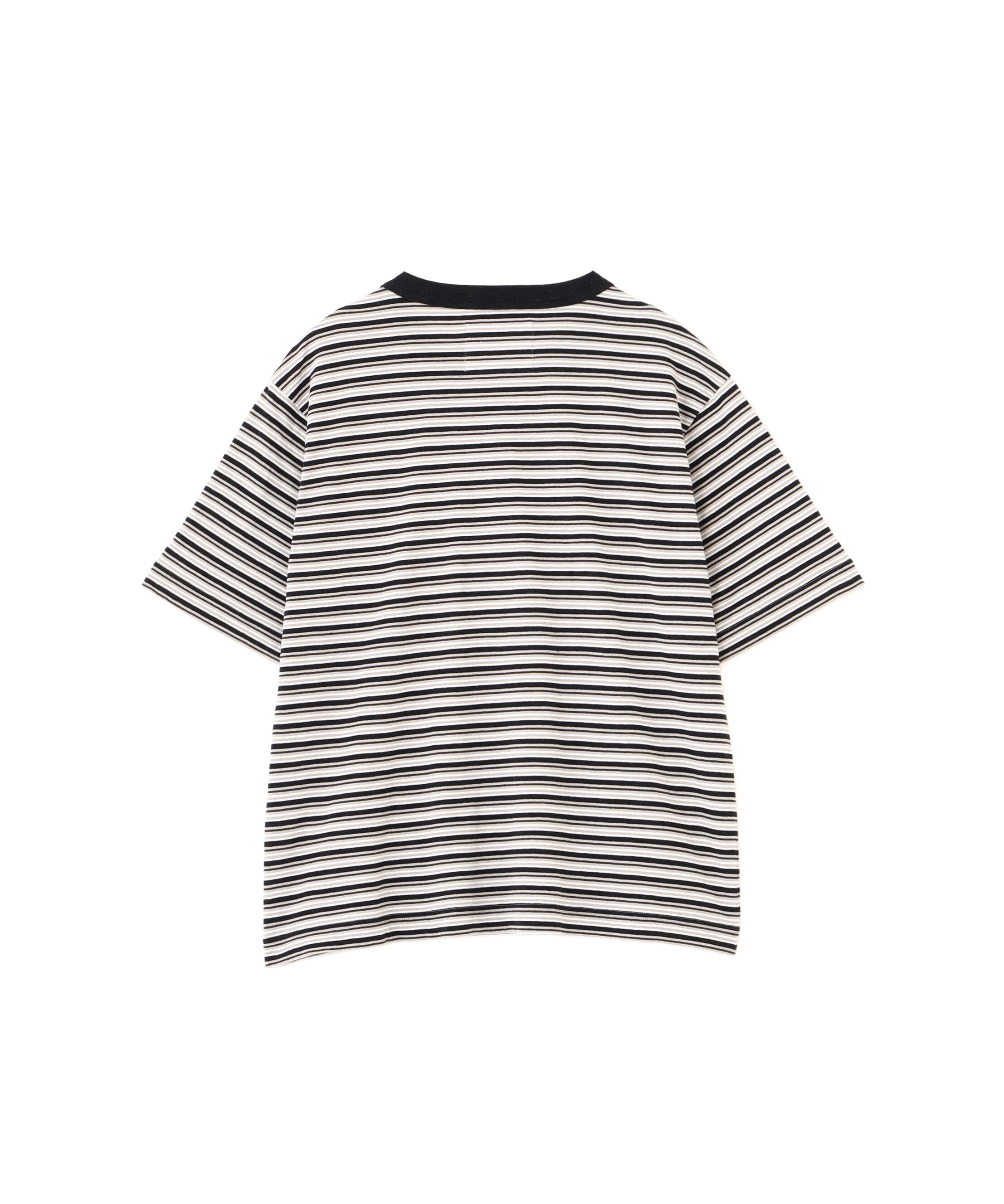 MHL.「COTTON LINEN MULTI STRIPE JERSEY TOP」|Tシャツ・カットソー|