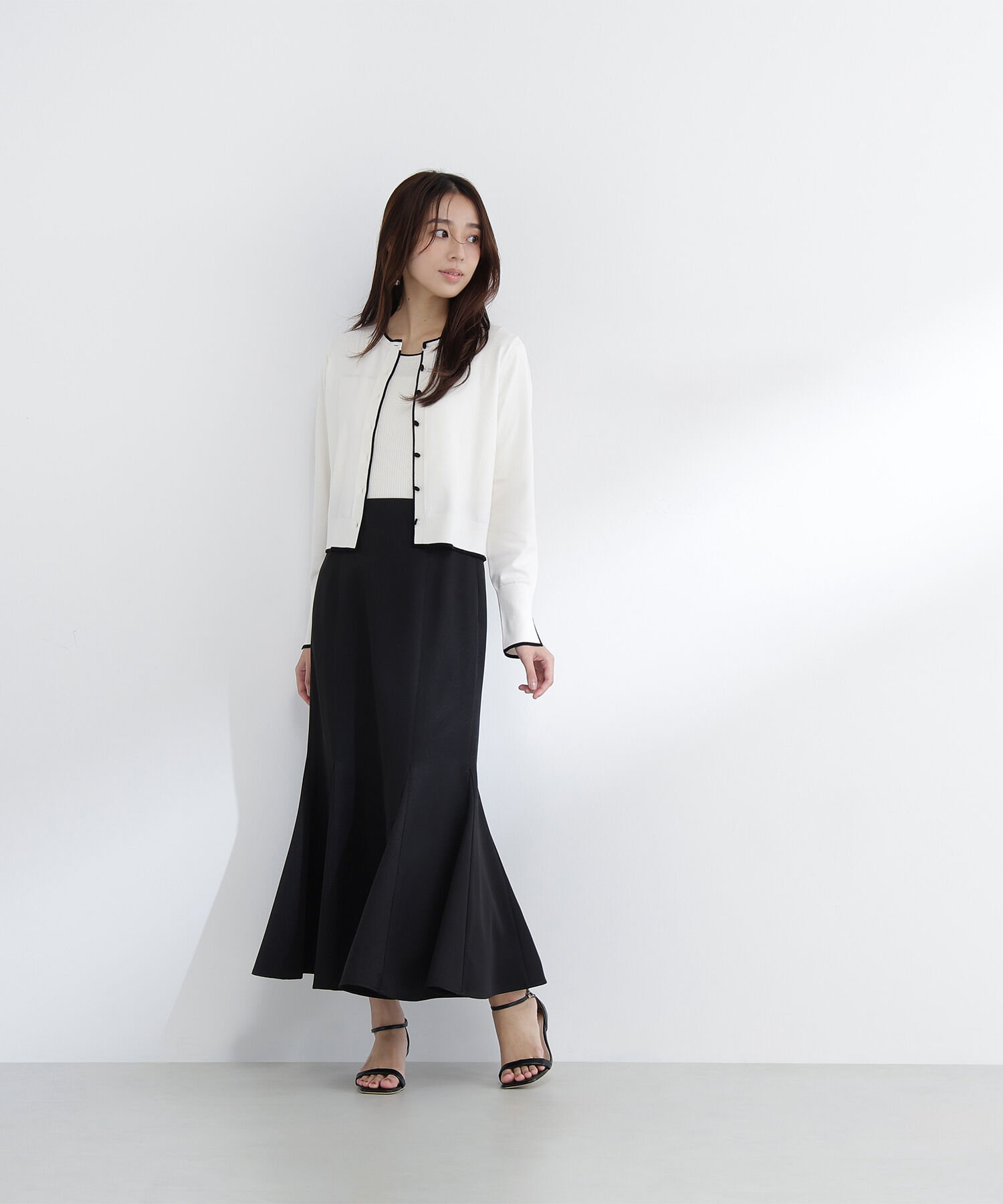  「ヘム切替マーメイドスカート」|スカート|
