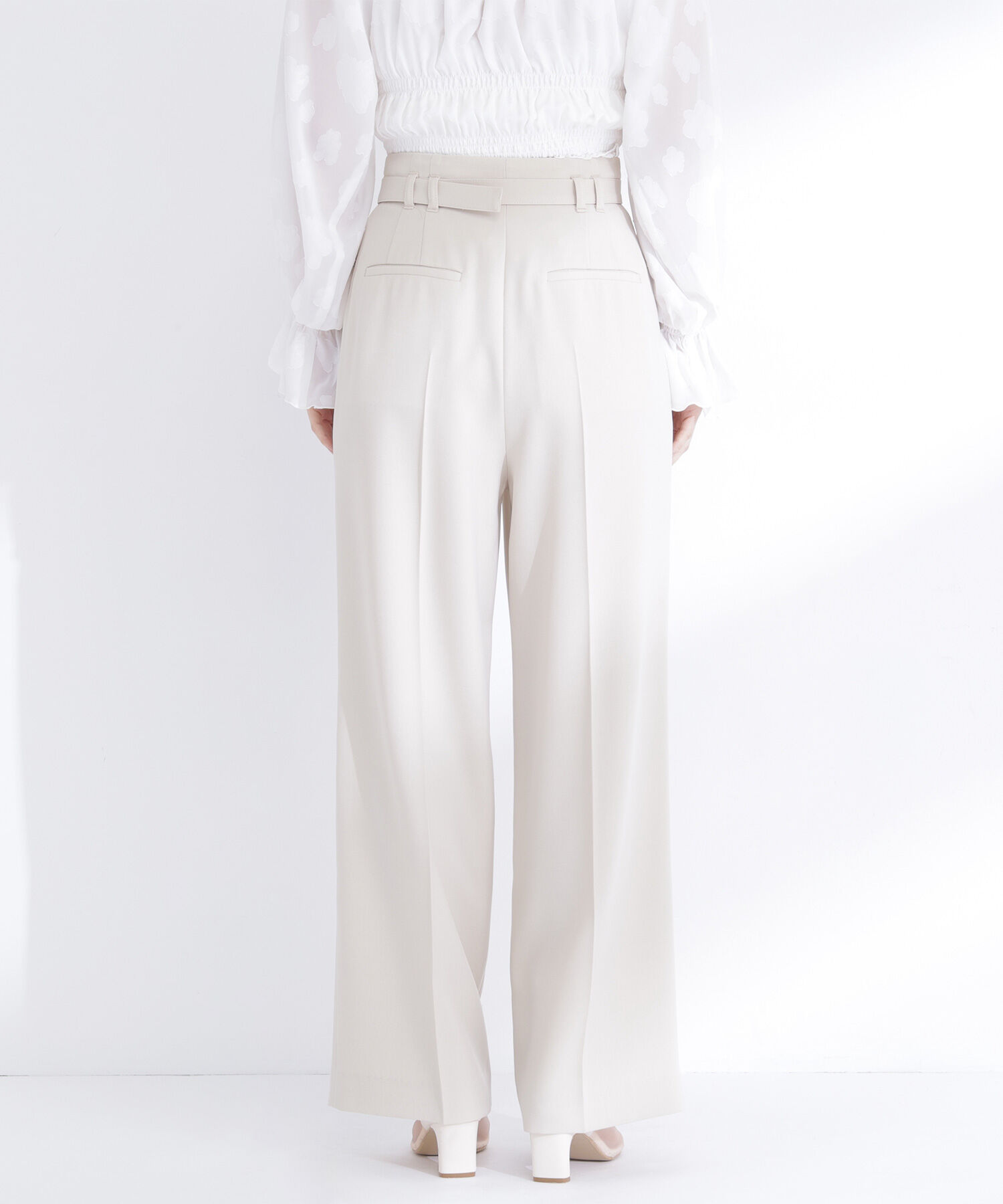  「タックステッチベルテッドパンツ」|その他|