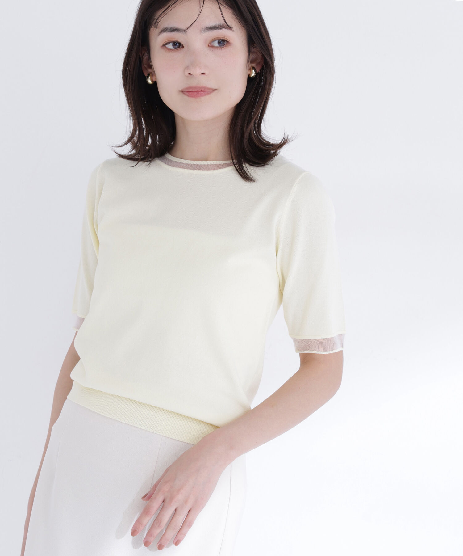  「シアーラインニットアンサンブル」|ニット・セーター|