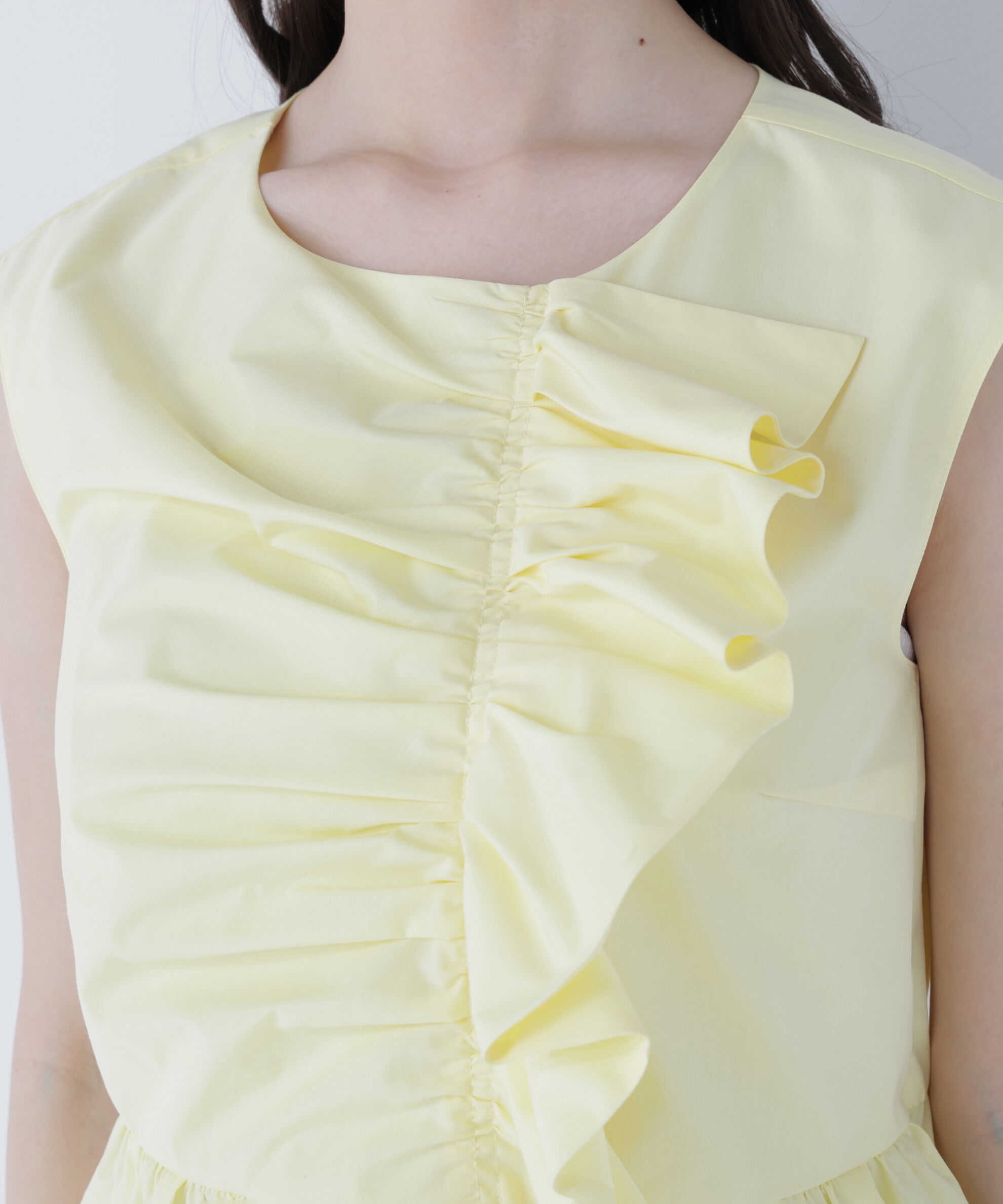  「フロントギャザーペプラムブラウス」|シャツ・ブラウス|