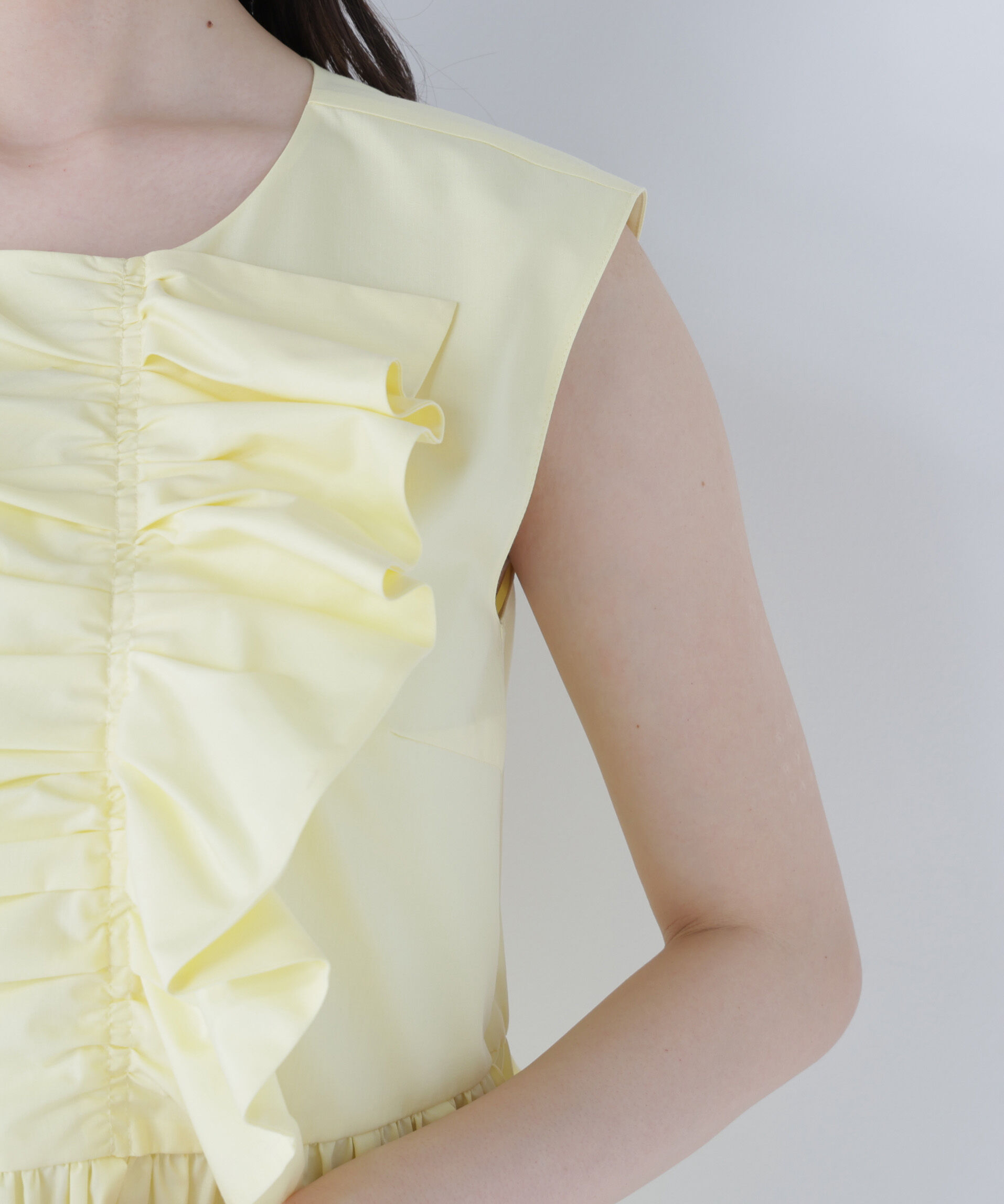  「フロントギャザーペプラムブラウス」|シャツ・ブラウス|