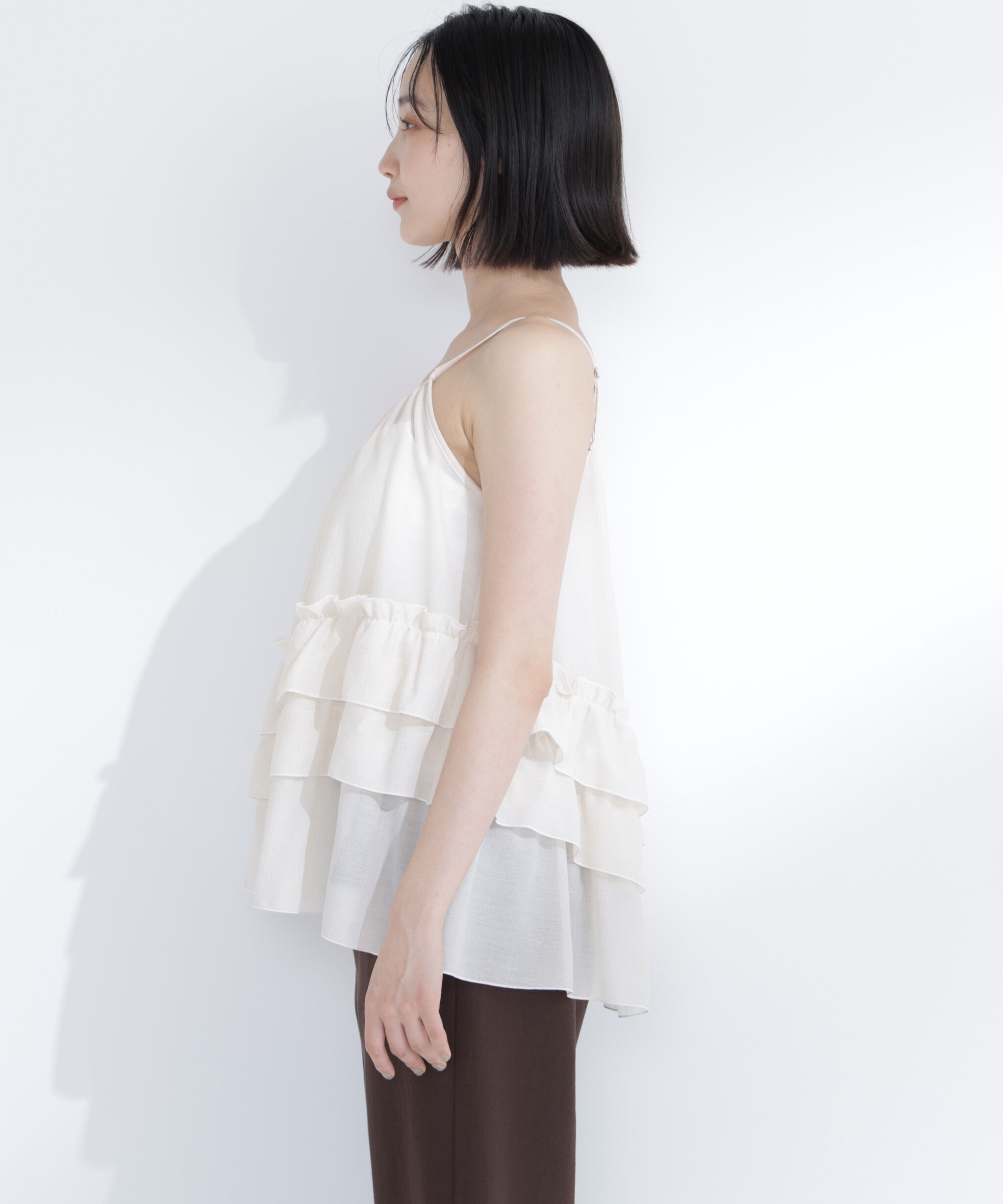  「ニットセットティアードキャミ」|シャツ・ブラウス|