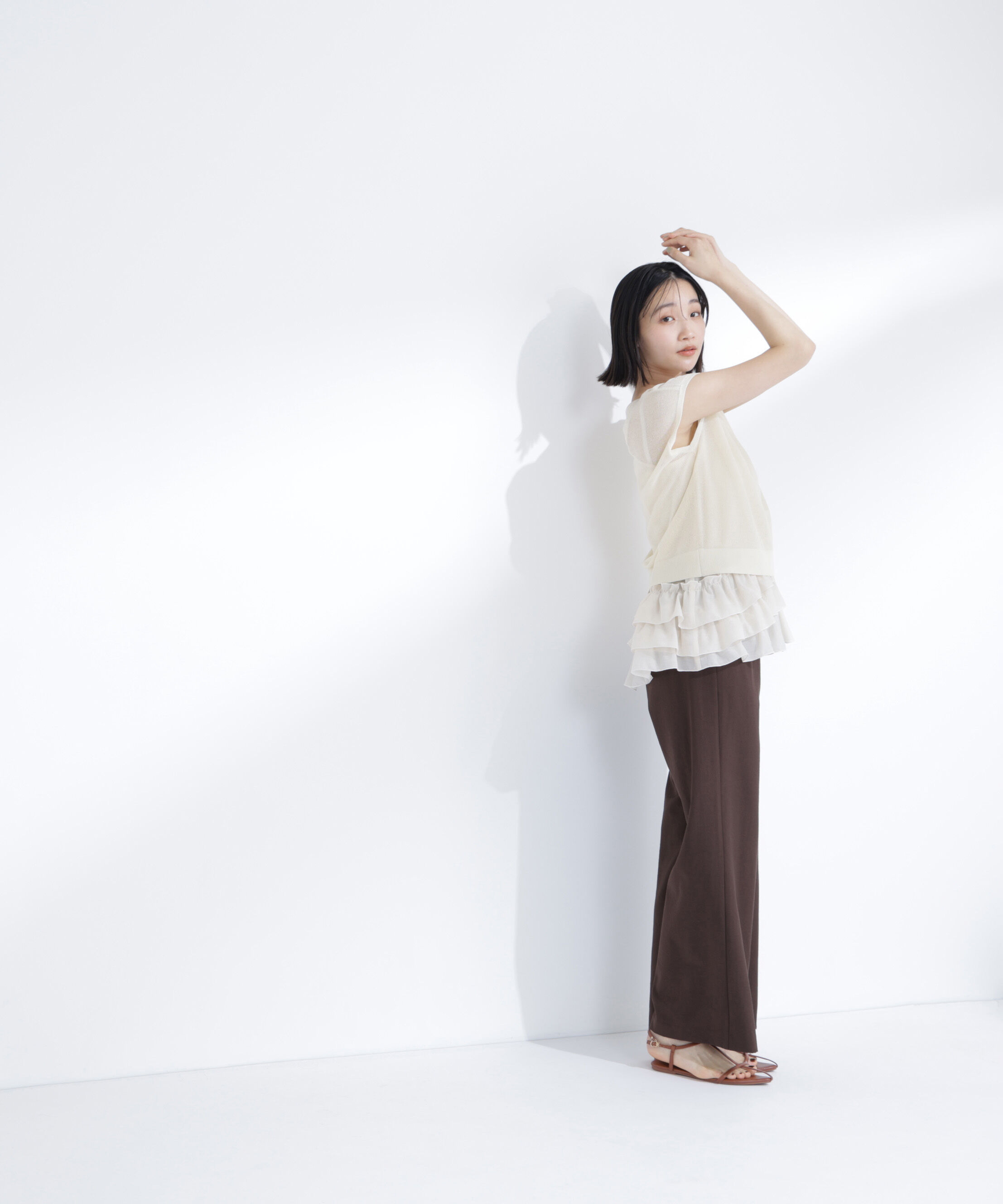  「ニットセットティアードキャミ」|シャツ・ブラウス|