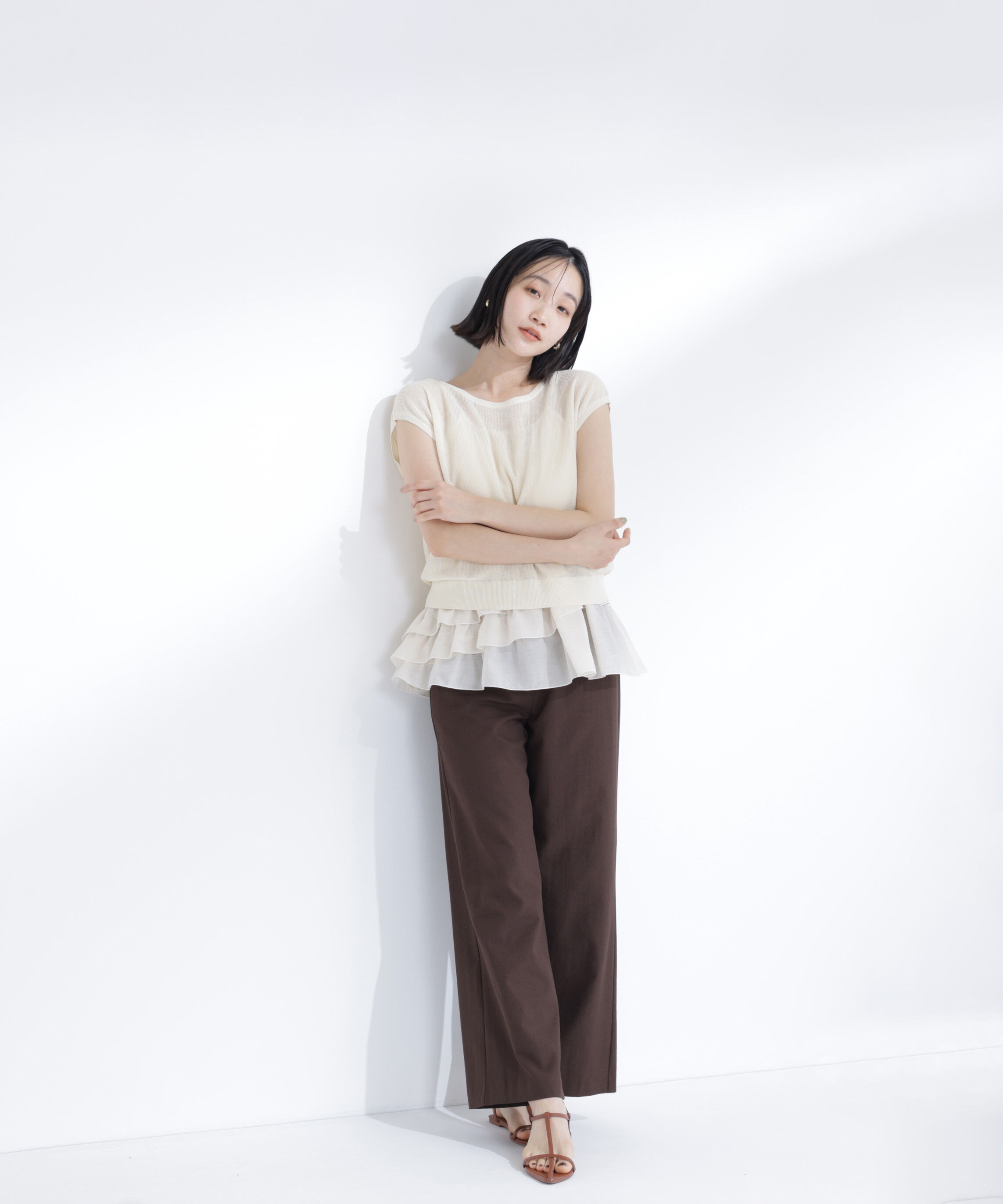  「ニットセットティアードキャミ」|シャツ・ブラウス|