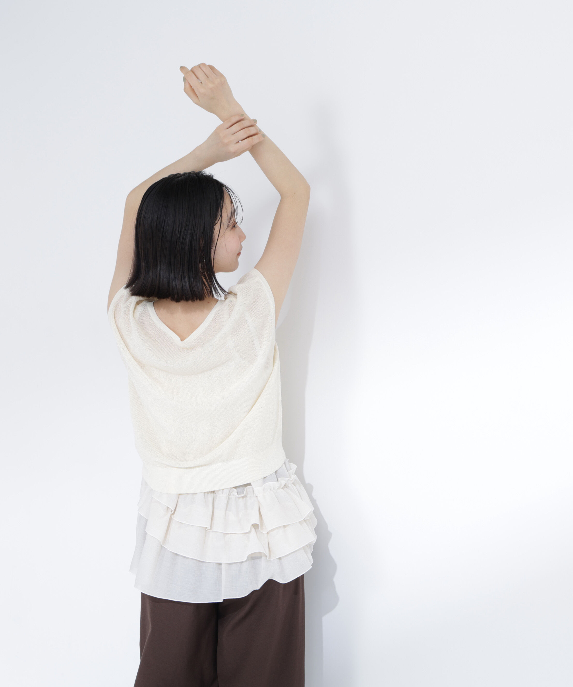  「ニットセットティアードキャミ」|シャツ・ブラウス|