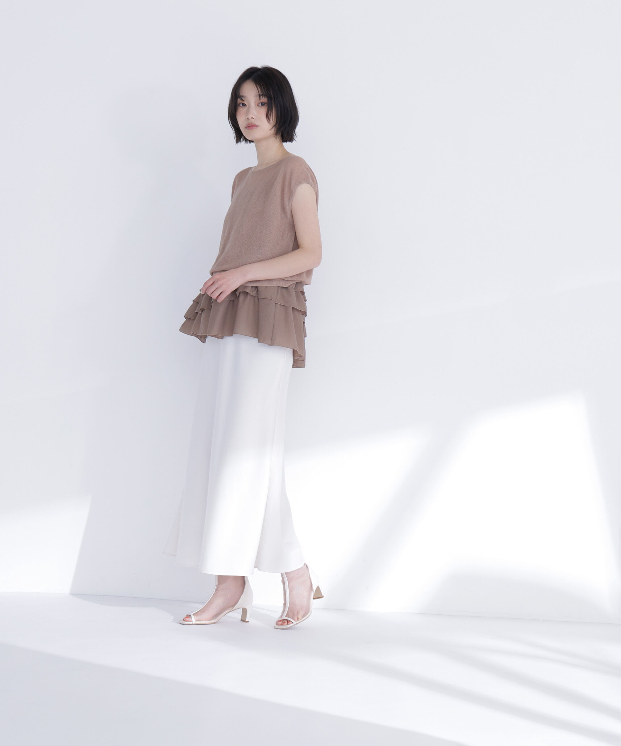  「ニットセットティアードキャミ」|シャツ・ブラウス|