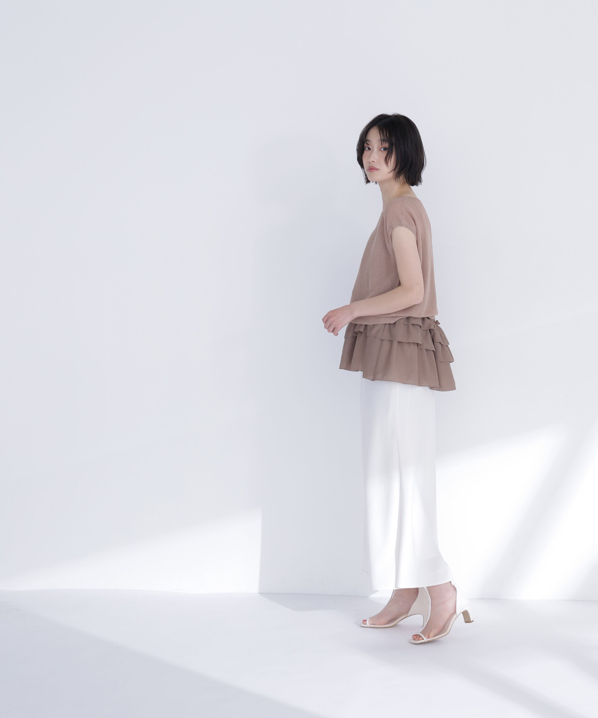  「ニットセットティアードキャミ」|シャツ・ブラウス|