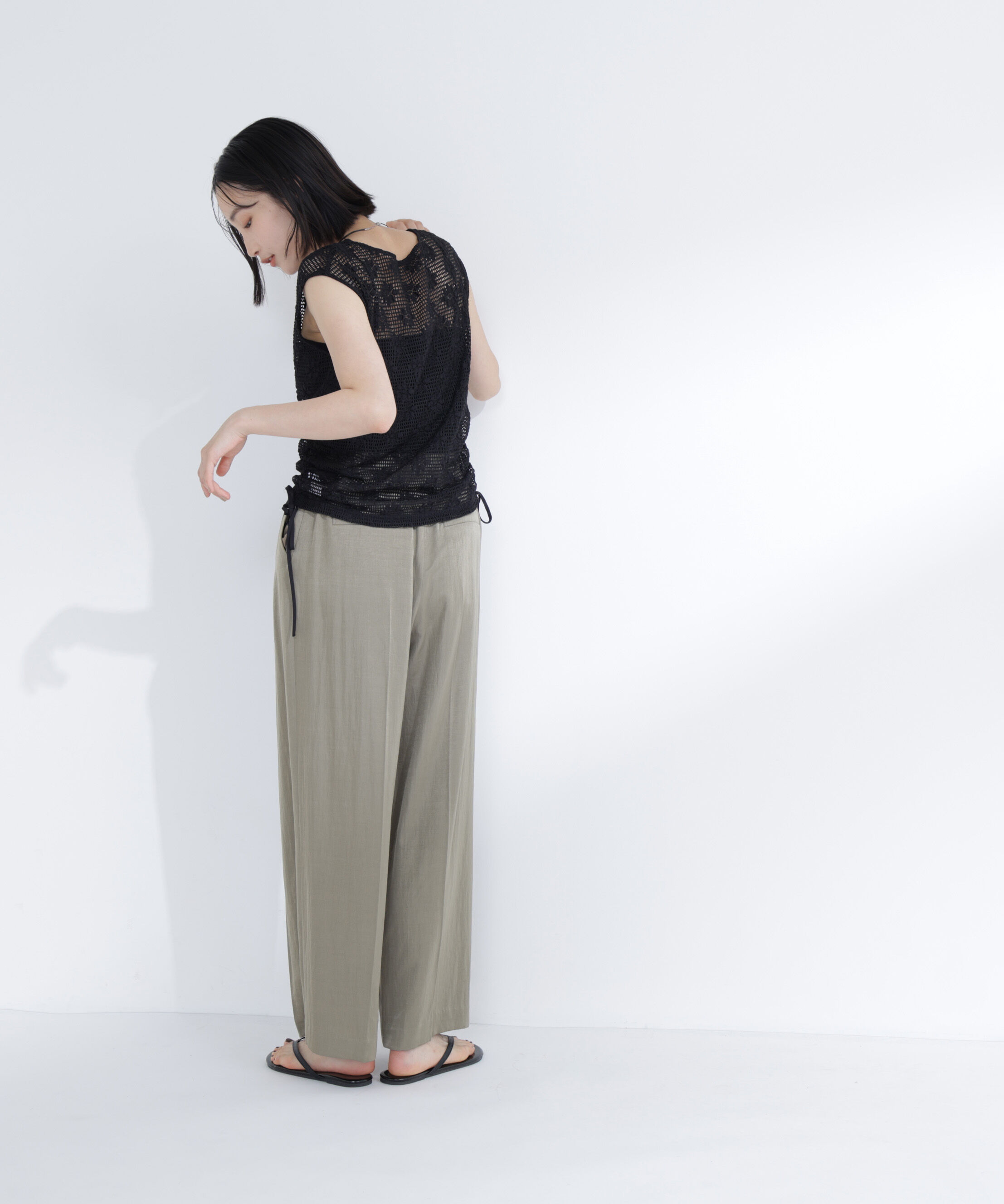  「ドロストレースカットソー」|Tシャツ・カットソー|