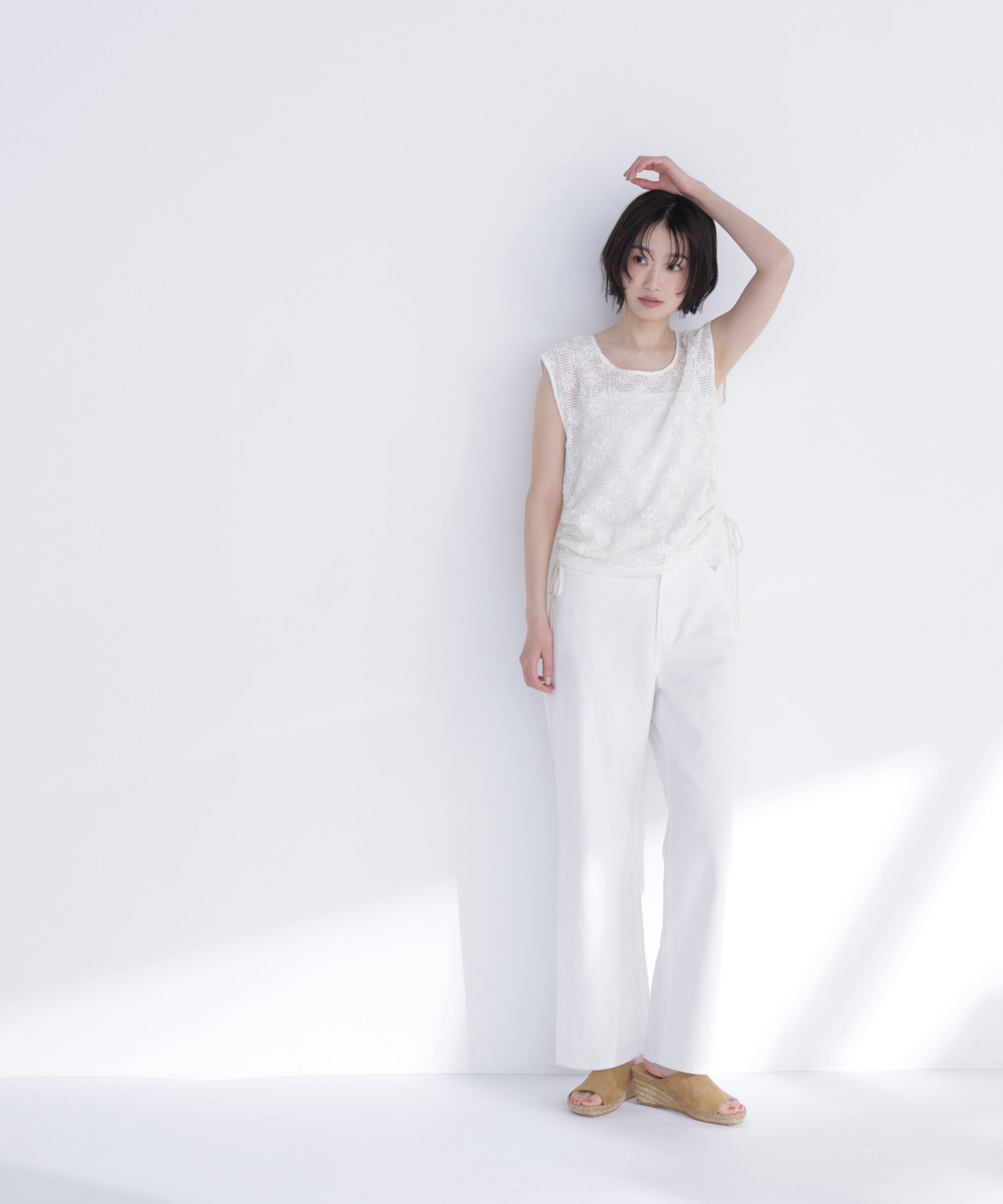  「ドロストレースカットソー」|Tシャツ・カットソー|