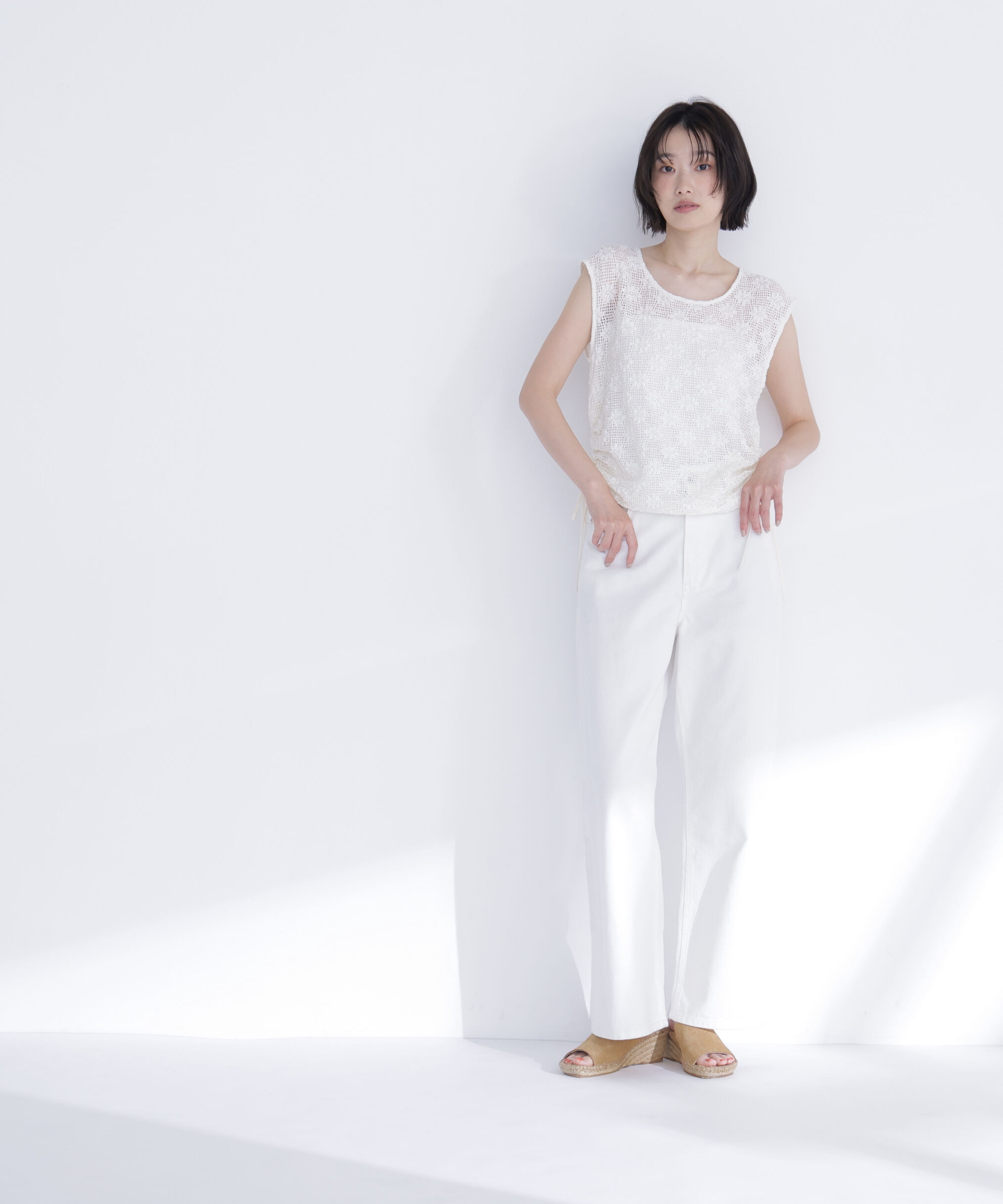  「ドロストレースカットソー」|Tシャツ・カットソー|