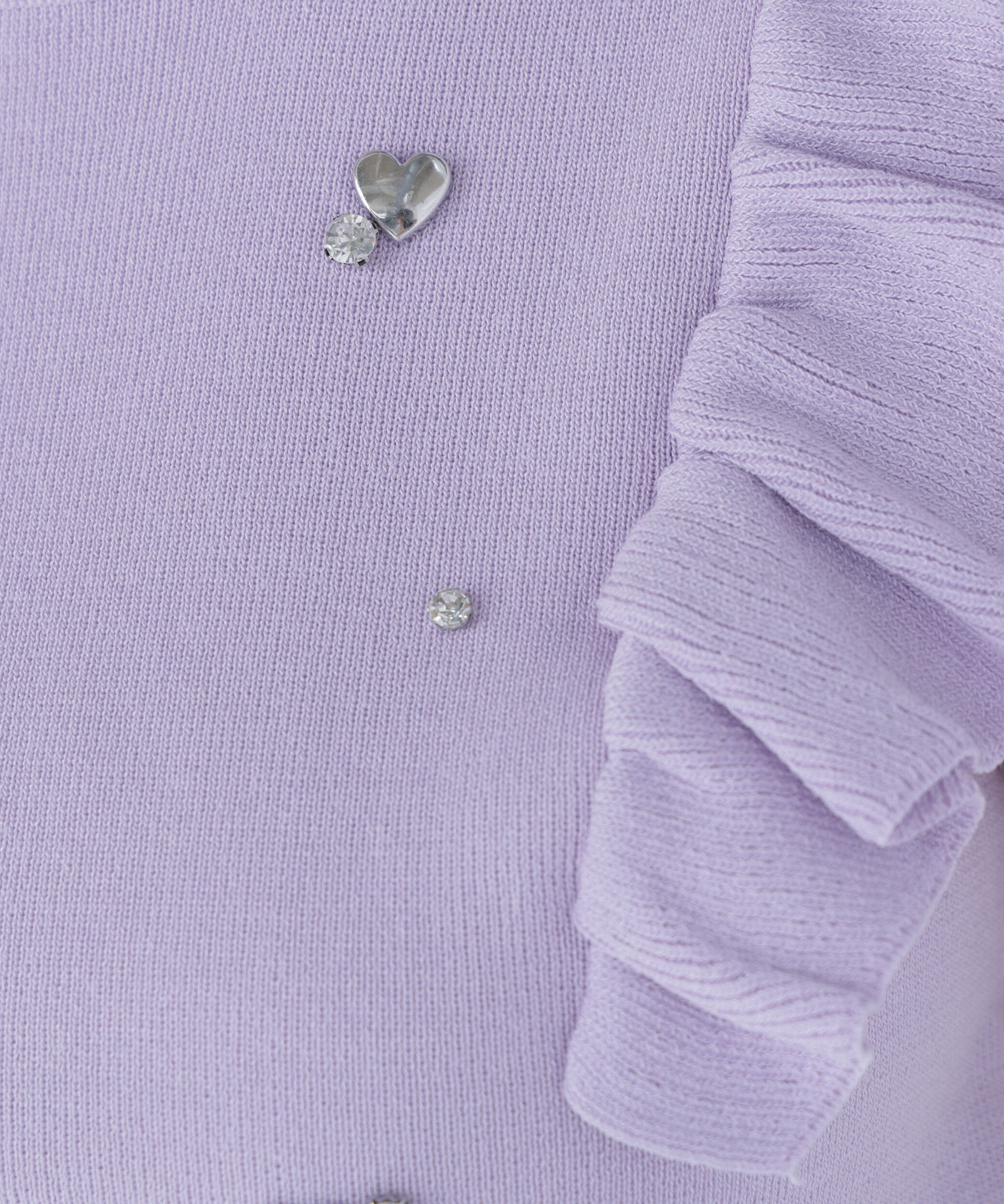  「ハートモチーフビジューニット」|ニット・セーター|