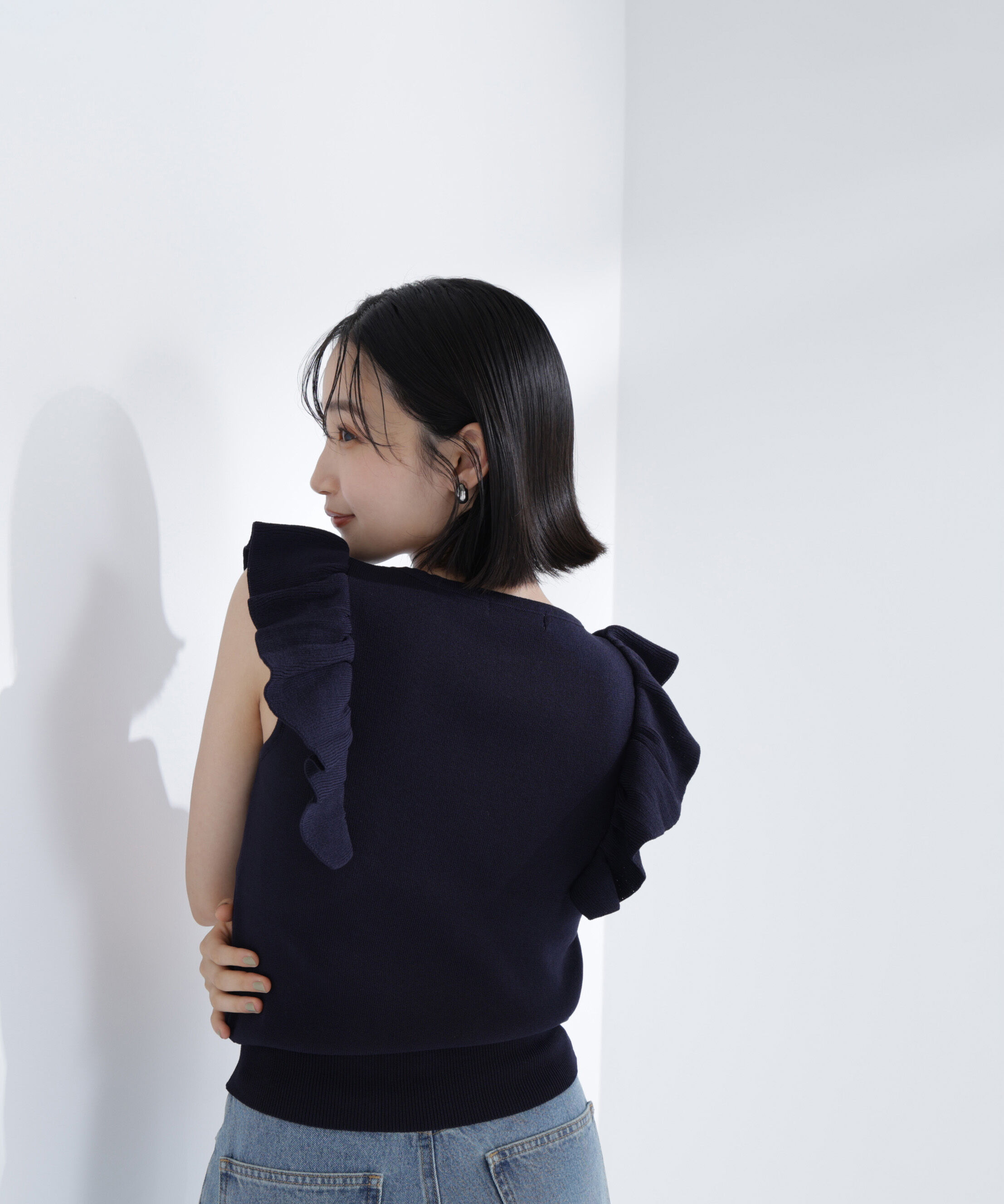  「ハートモチーフビジューニット」|ニット・セーター|