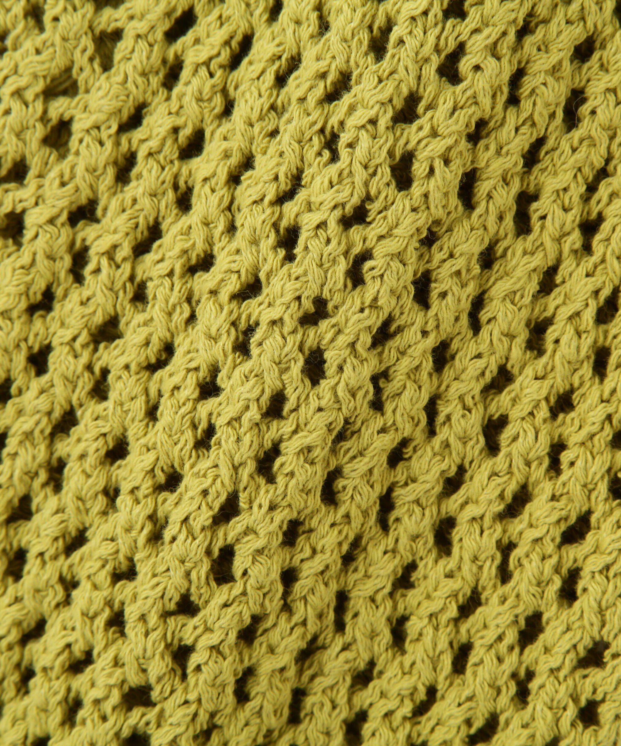  「ショート丈メッシュニットプルオーバー」|ニット・セーター|