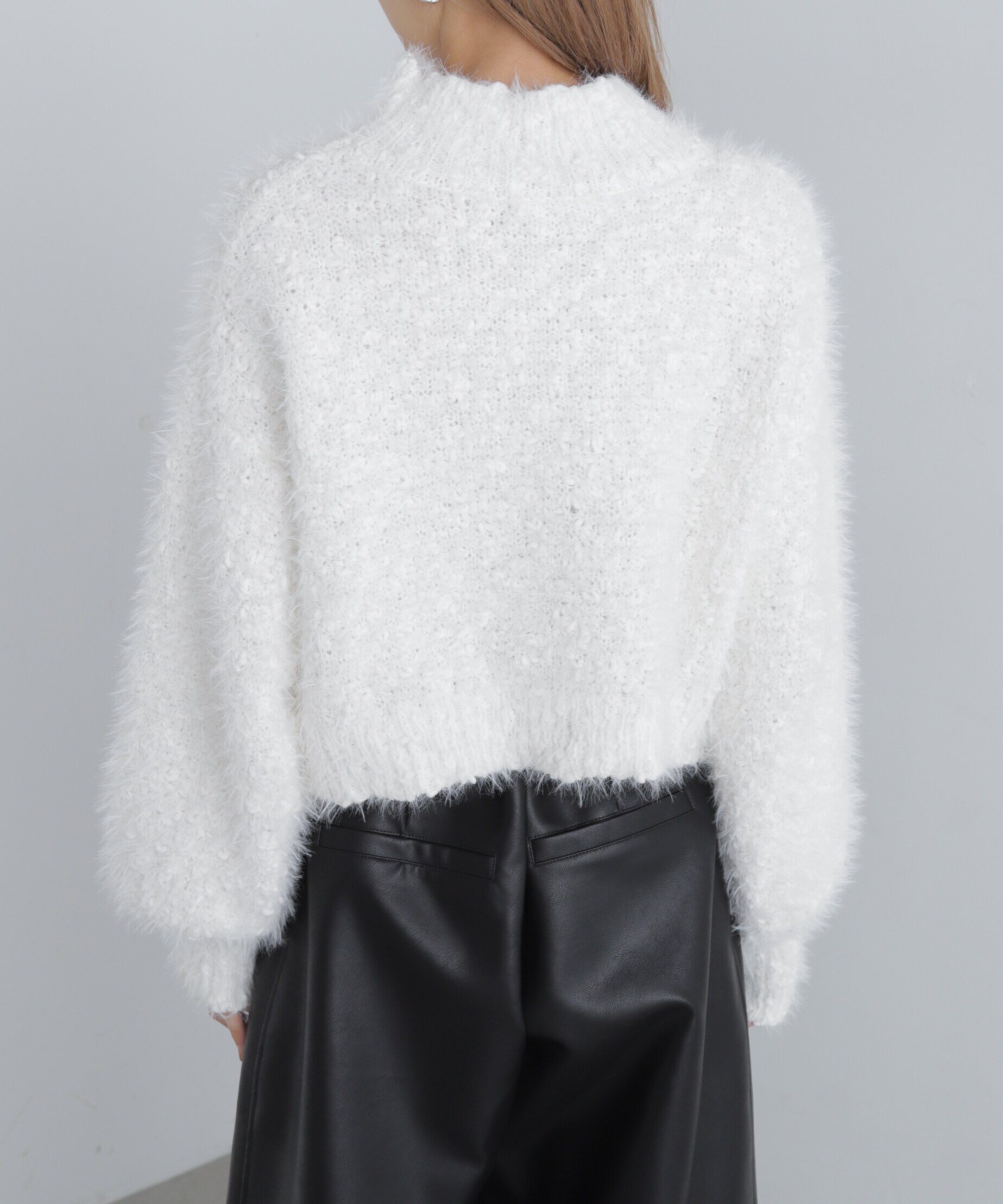  「フェザーモールポップコーンミックスニット」|ニット・セーター|