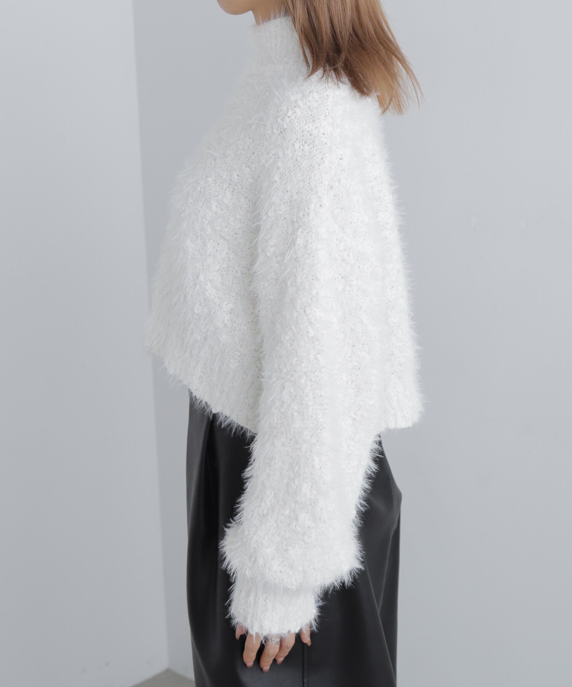  「フェザーモールポップコーンミックスニット」|ニット・セーター|