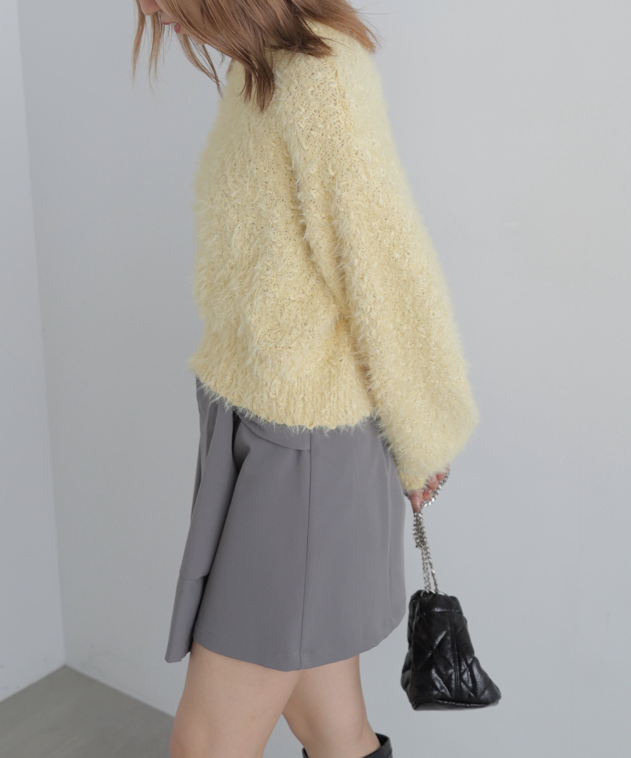  「フェザーモールポップコーンミックスニット」|ニット・セーター|