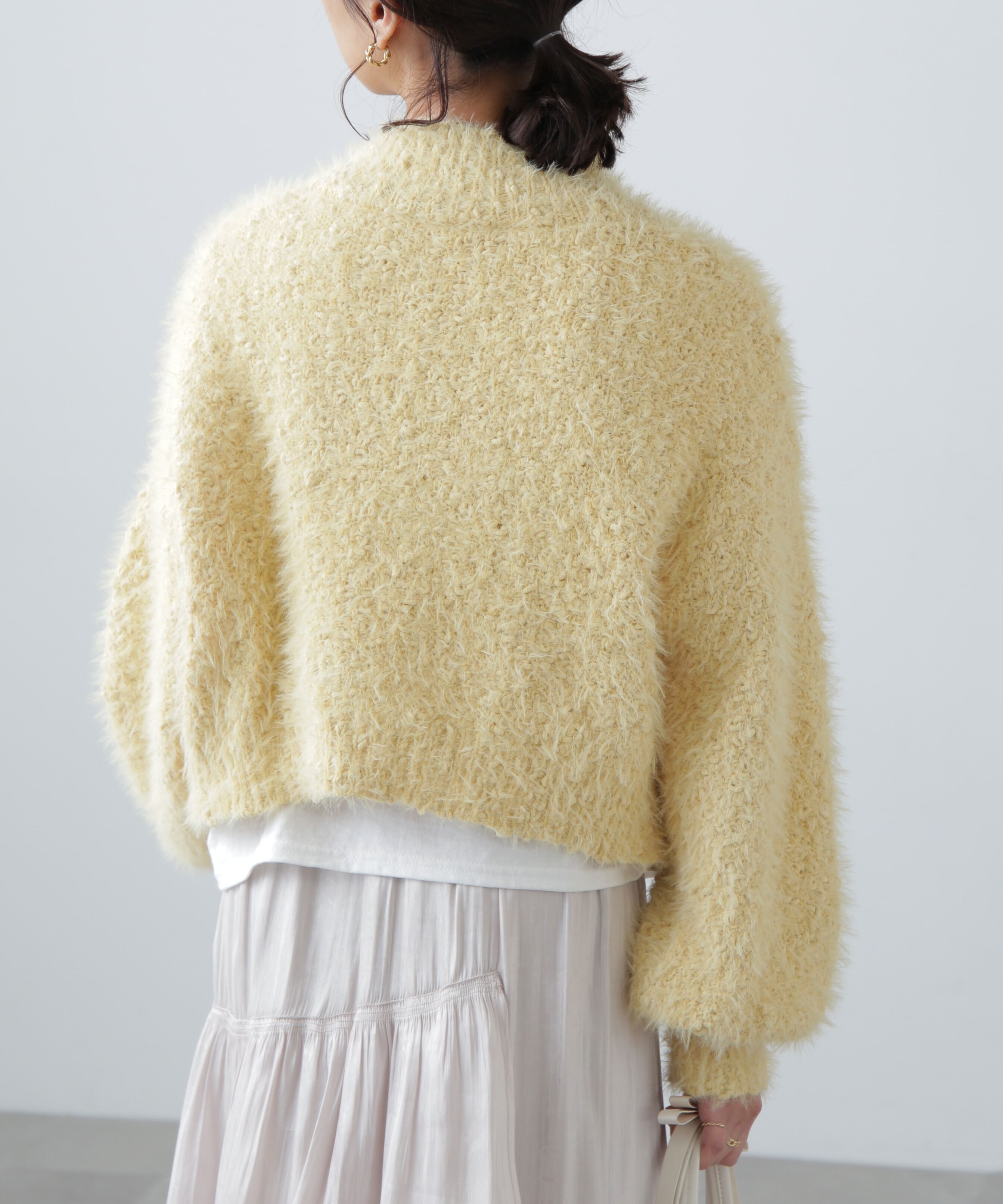  「フェザーモールポップコーンミックスニット」|ニット・セーター|