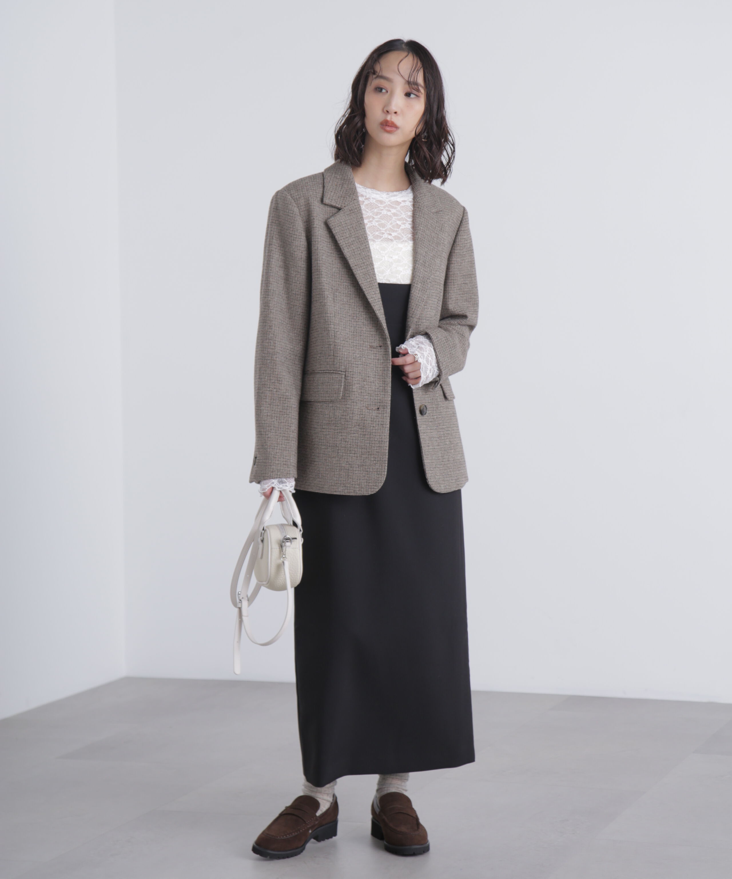  「スクープネックマキシジャンパースカート」|ワンピース|