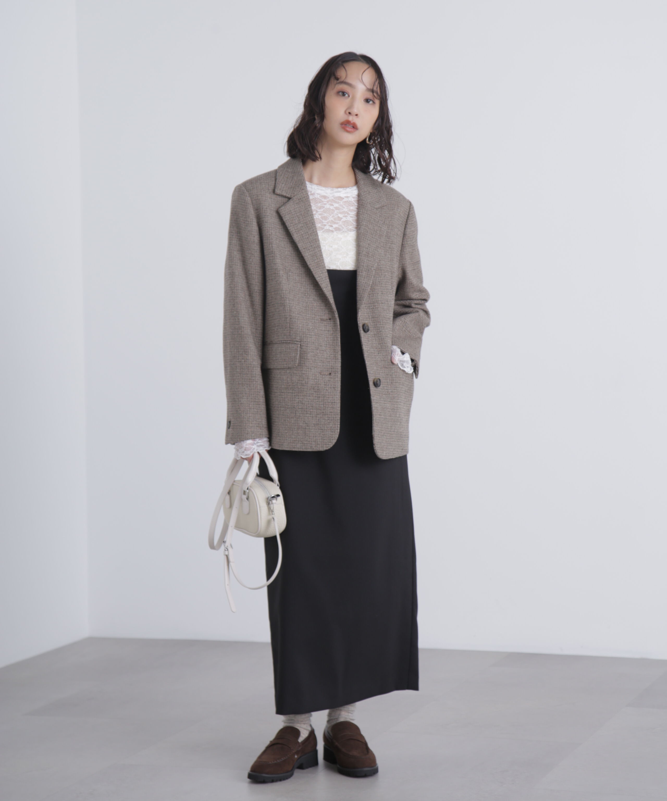  「スクープネックマキシジャンパースカート」|ワンピース|