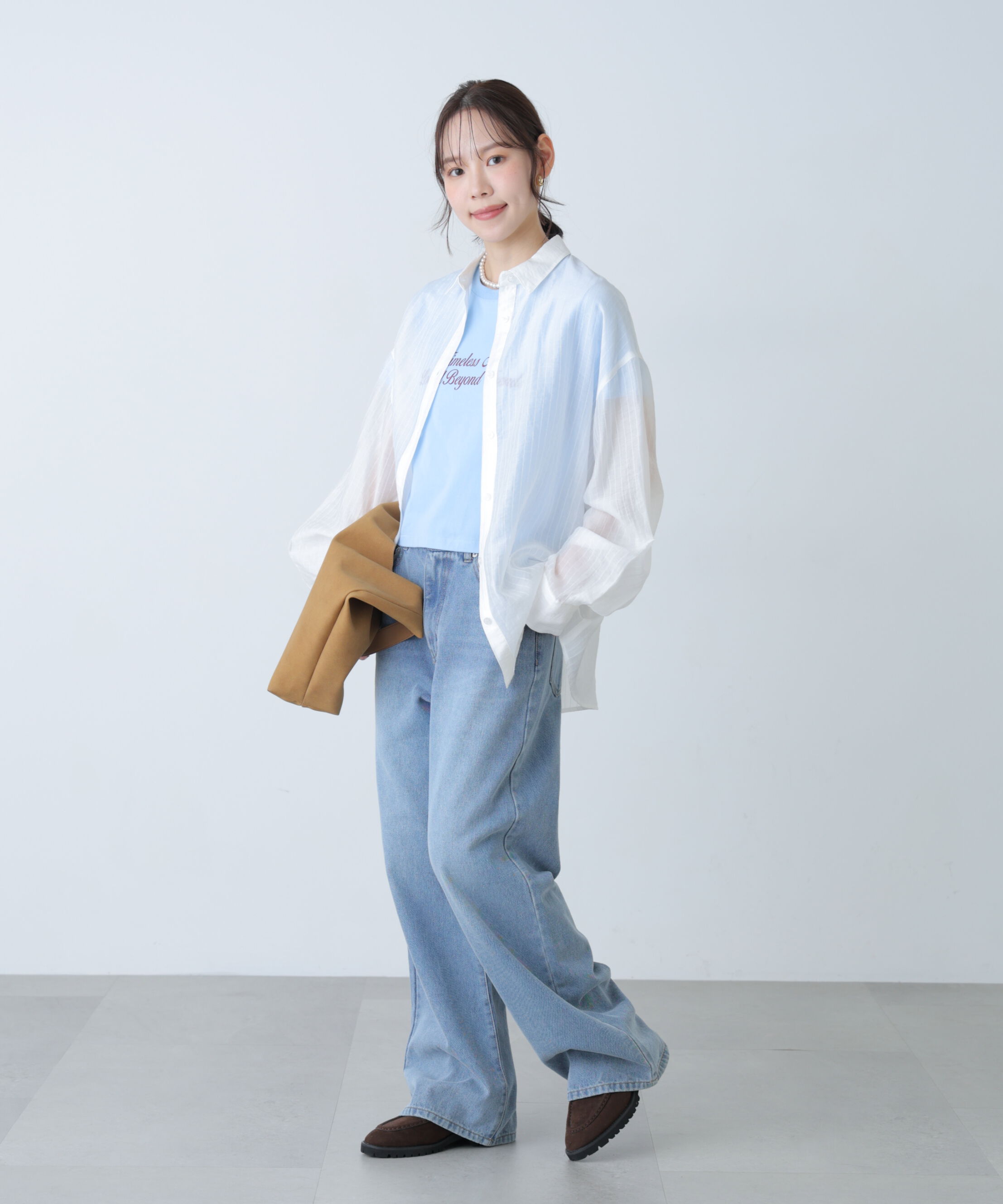  「シアーダブルストライプシャツ」|シャツ・ブラウス|