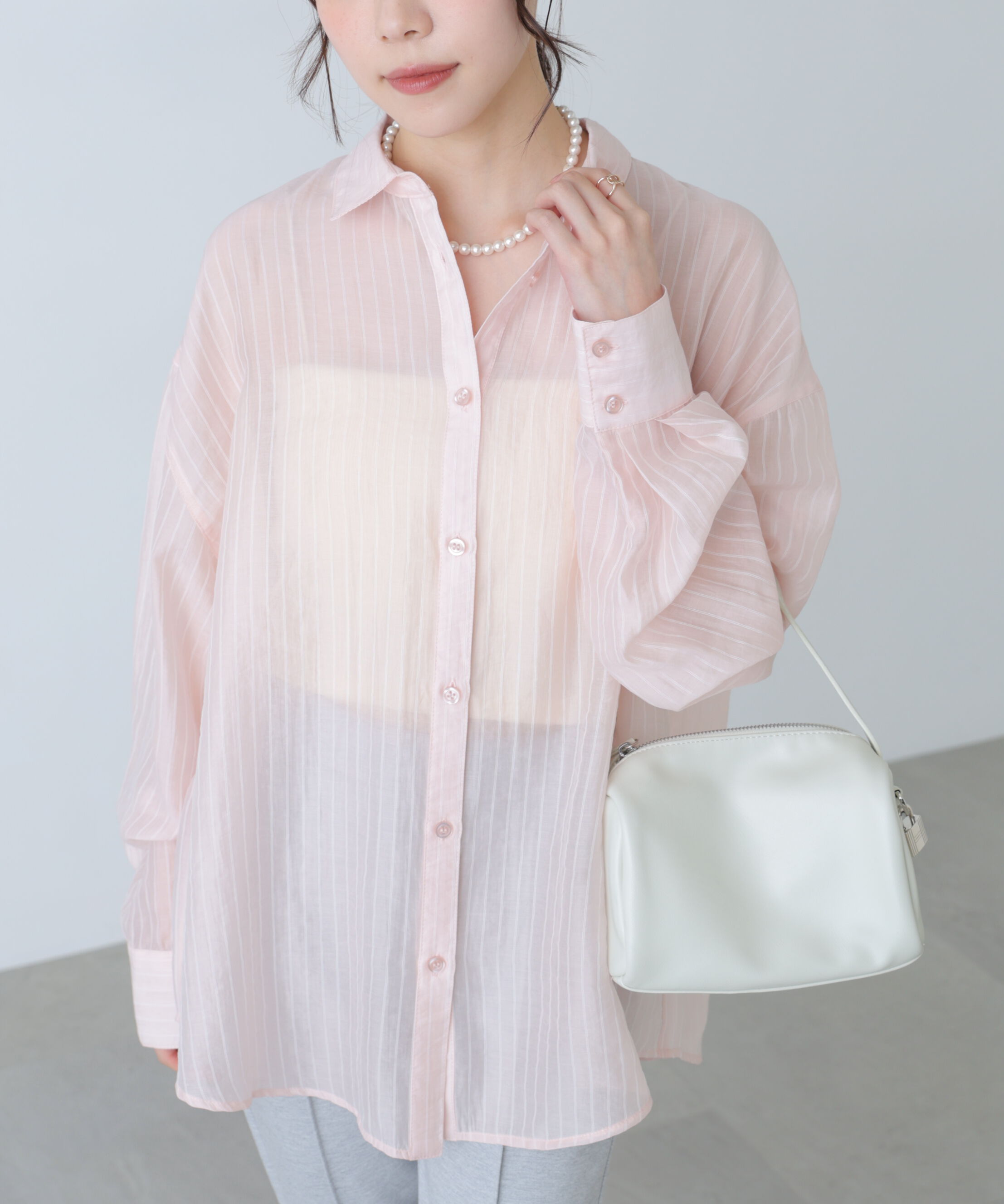  「シアーダブルストライプシャツ」|シャツ・ブラウス|