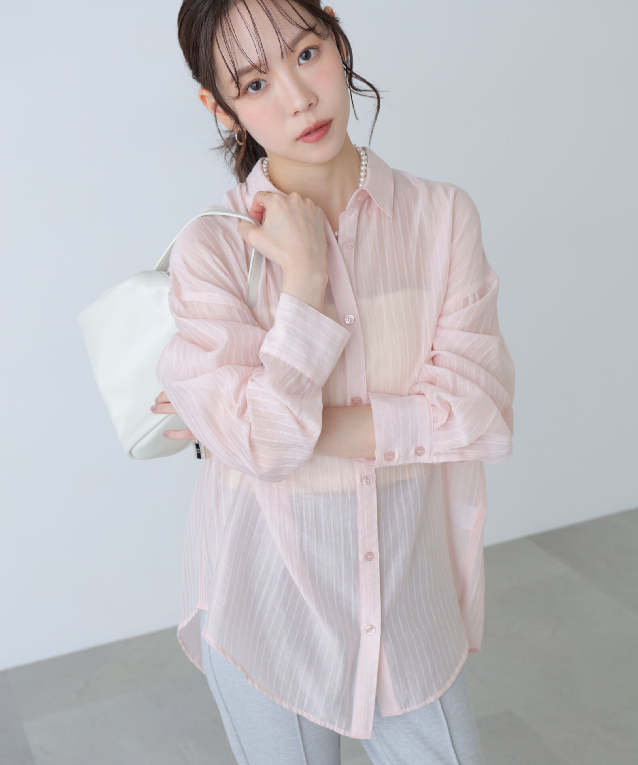  「シアーダブルストライプシャツ」|シャツ・ブラウス|