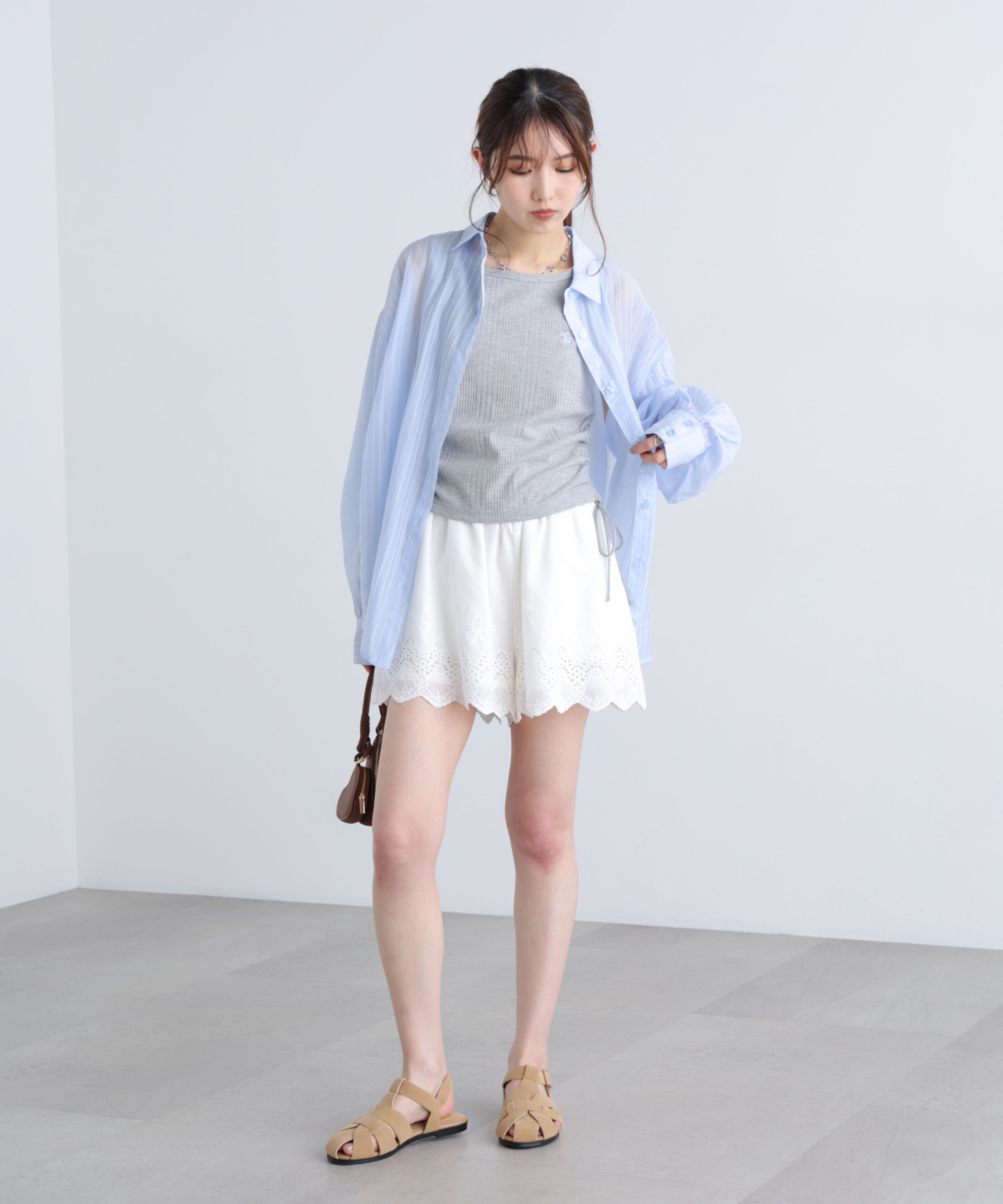  「シアーダブルストライプシャツ」|シャツ・ブラウス|