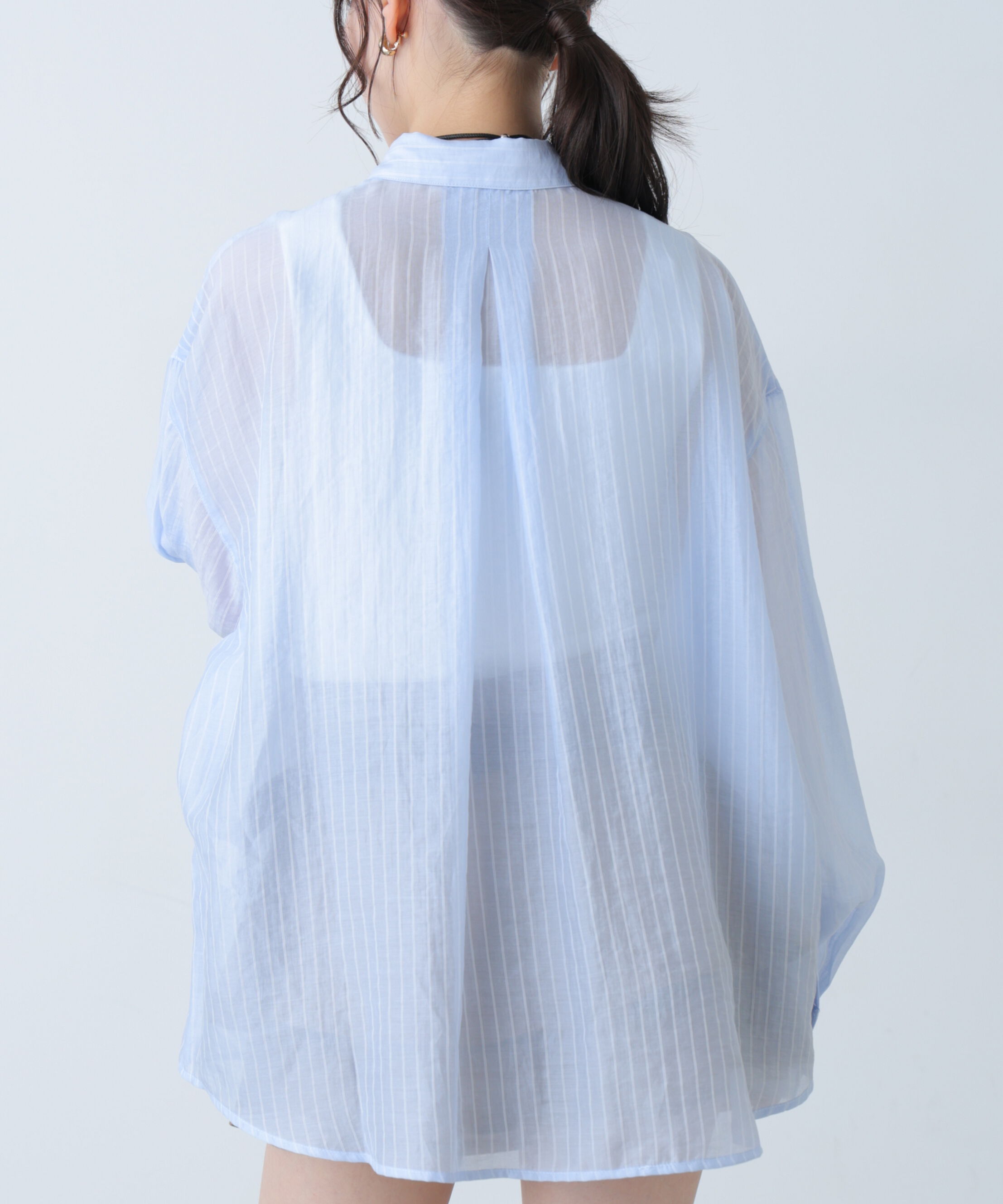  「シアーダブルストライプシャツ」|シャツ・ブラウス|