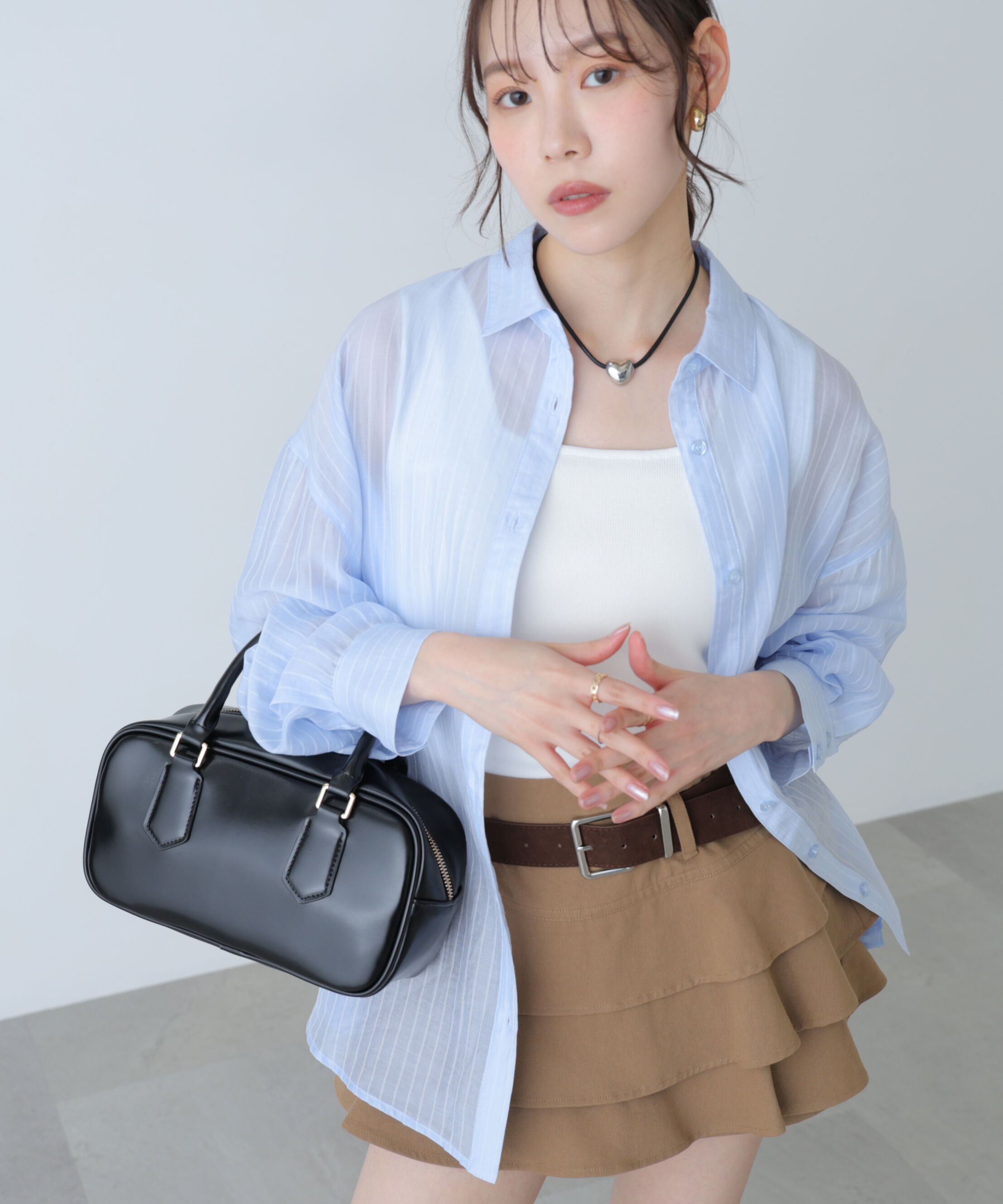  「シアーダブルストライプシャツ」|シャツ・ブラウス|