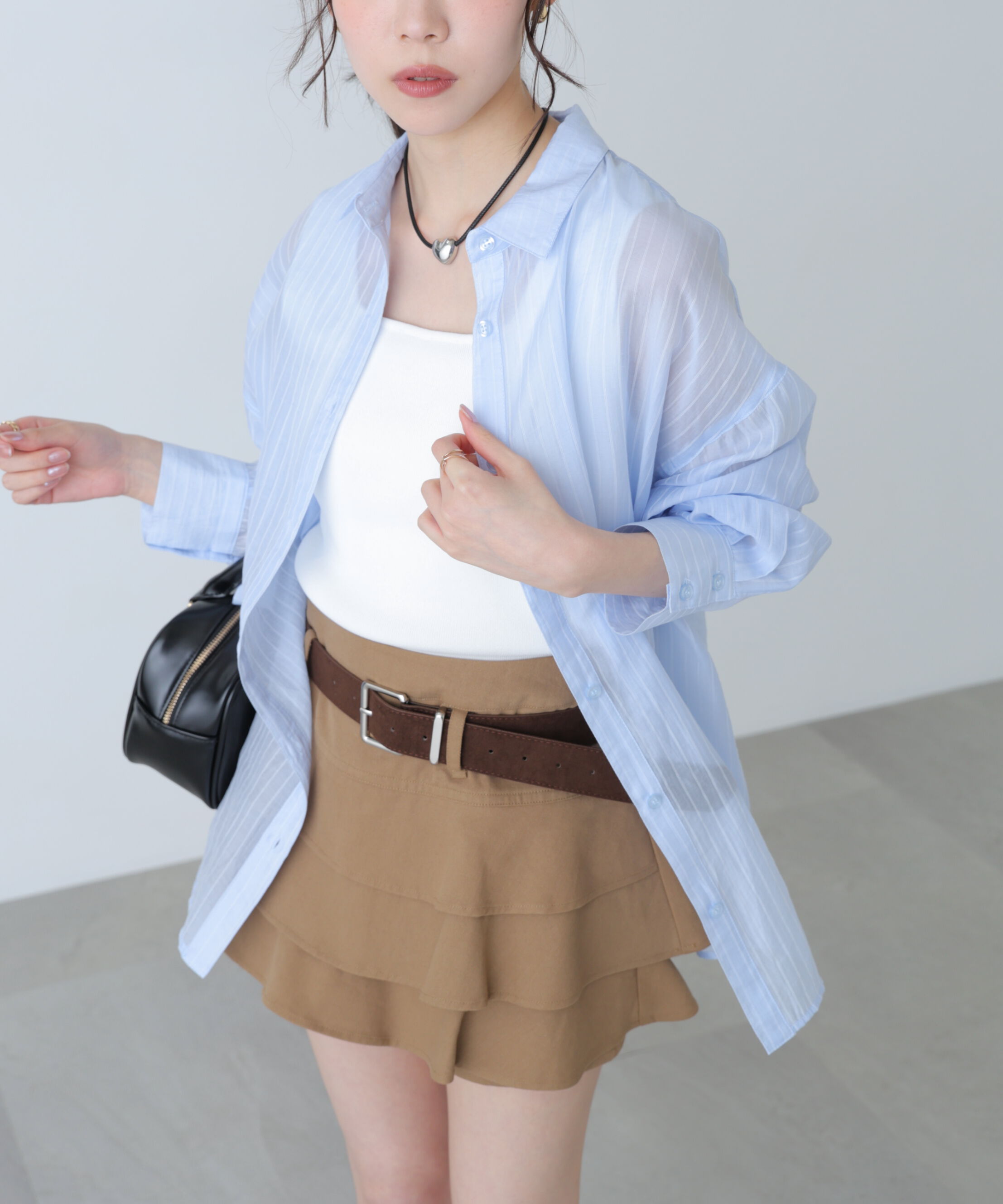  「シアーダブルストライプシャツ」|シャツ・ブラウス|