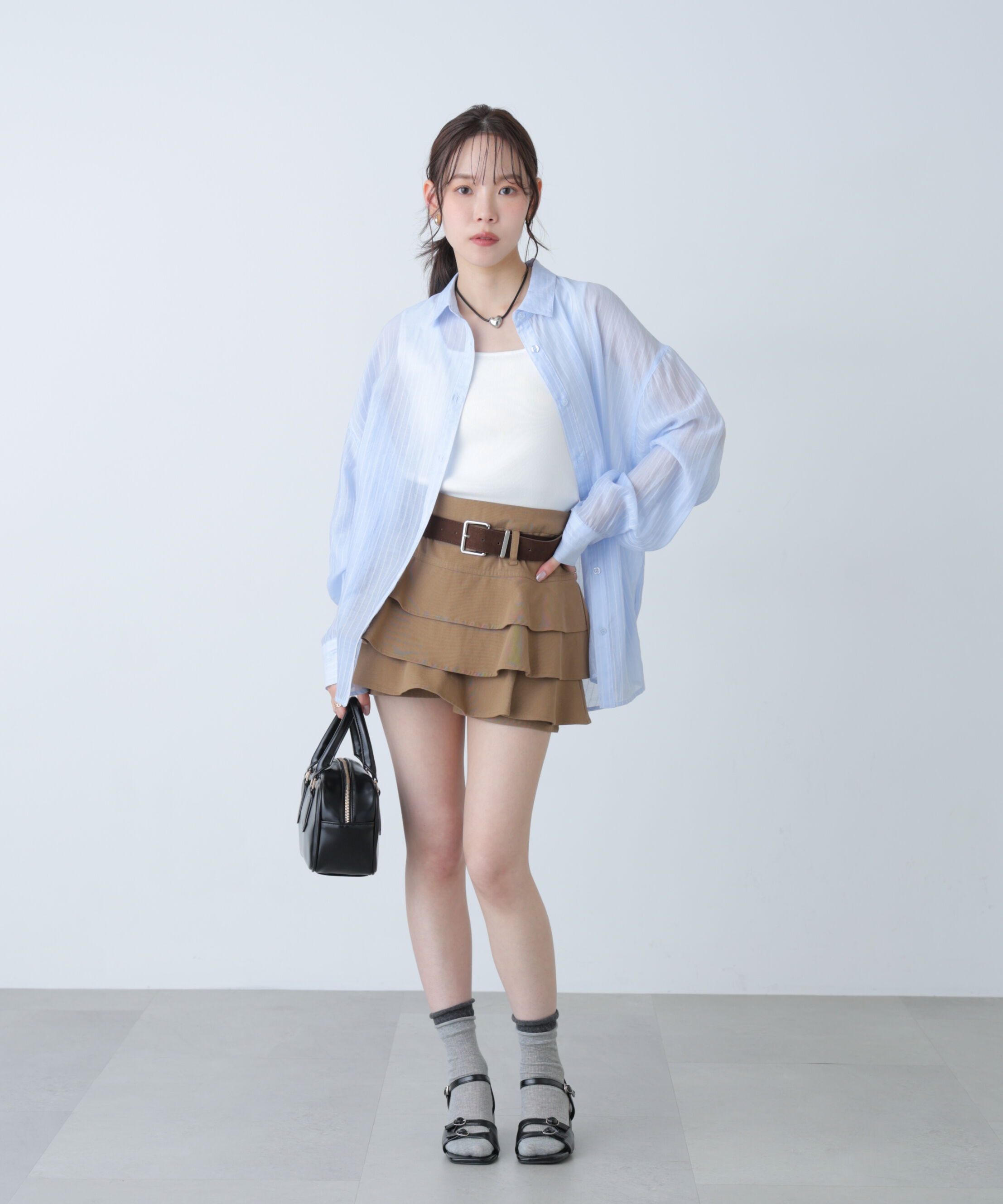  「シアーダブルストライプシャツ」|シャツ・ブラウス|