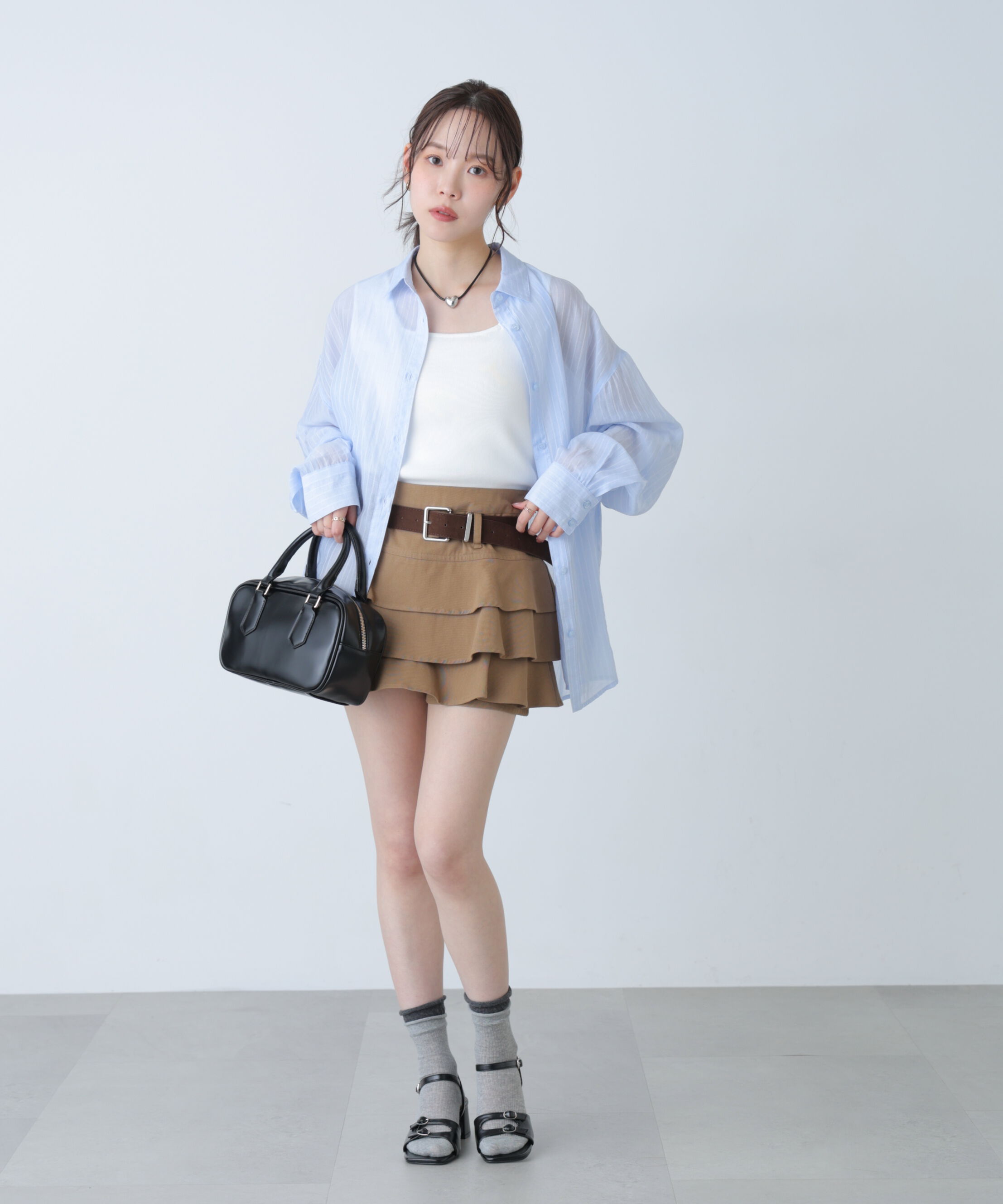  「シアーダブルストライプシャツ」|シャツ・ブラウス|