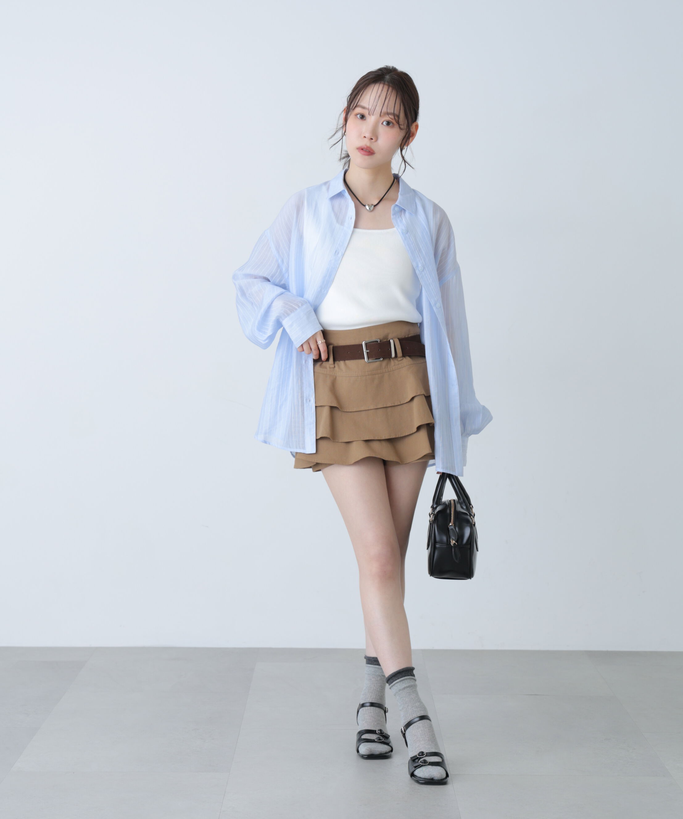  「シアーダブルストライプシャツ」|シャツ・ブラウス|