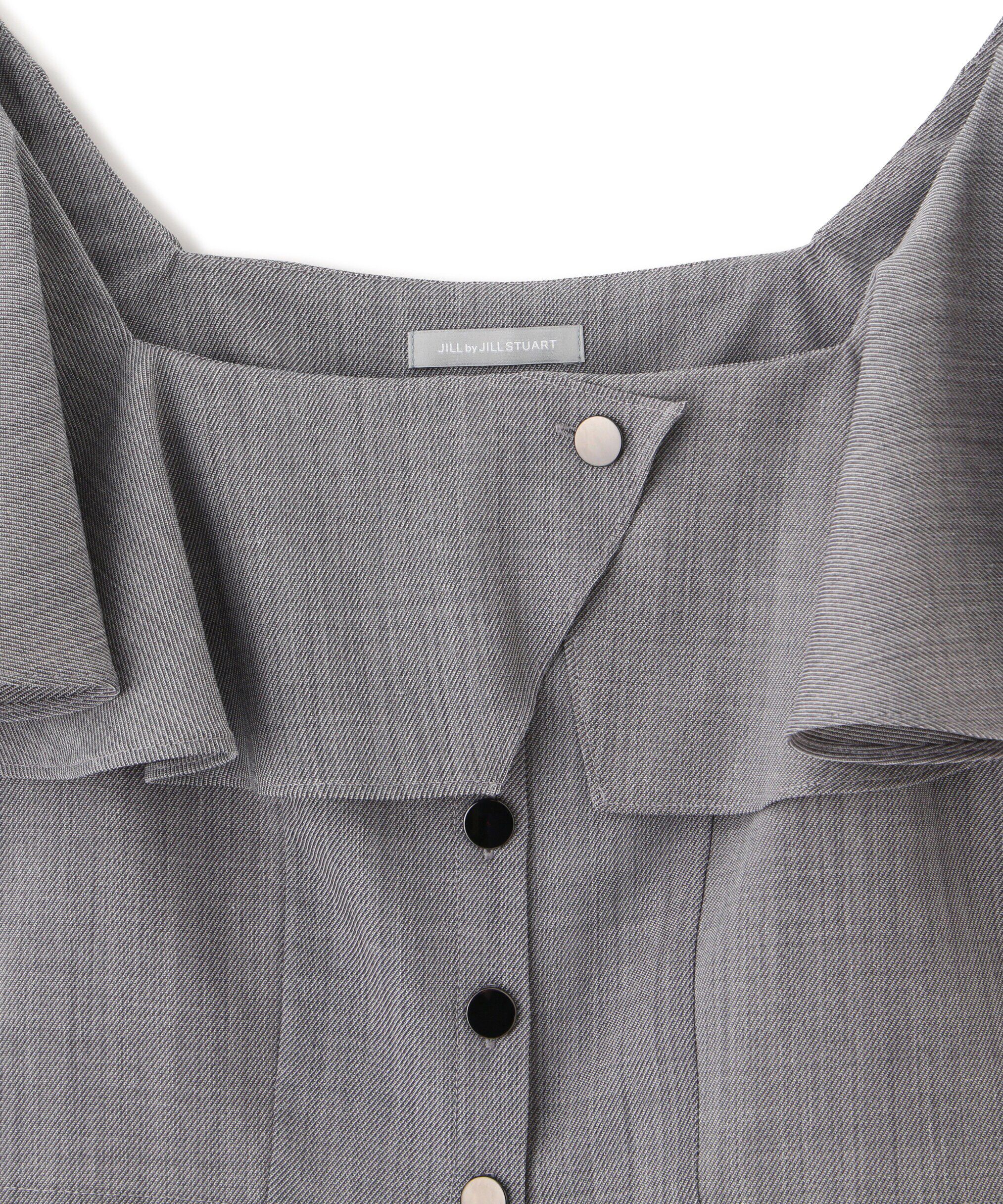  「リネンライククロップドブラウス　WEB限定カラー:ブルー」|シャツ・ブラウス|