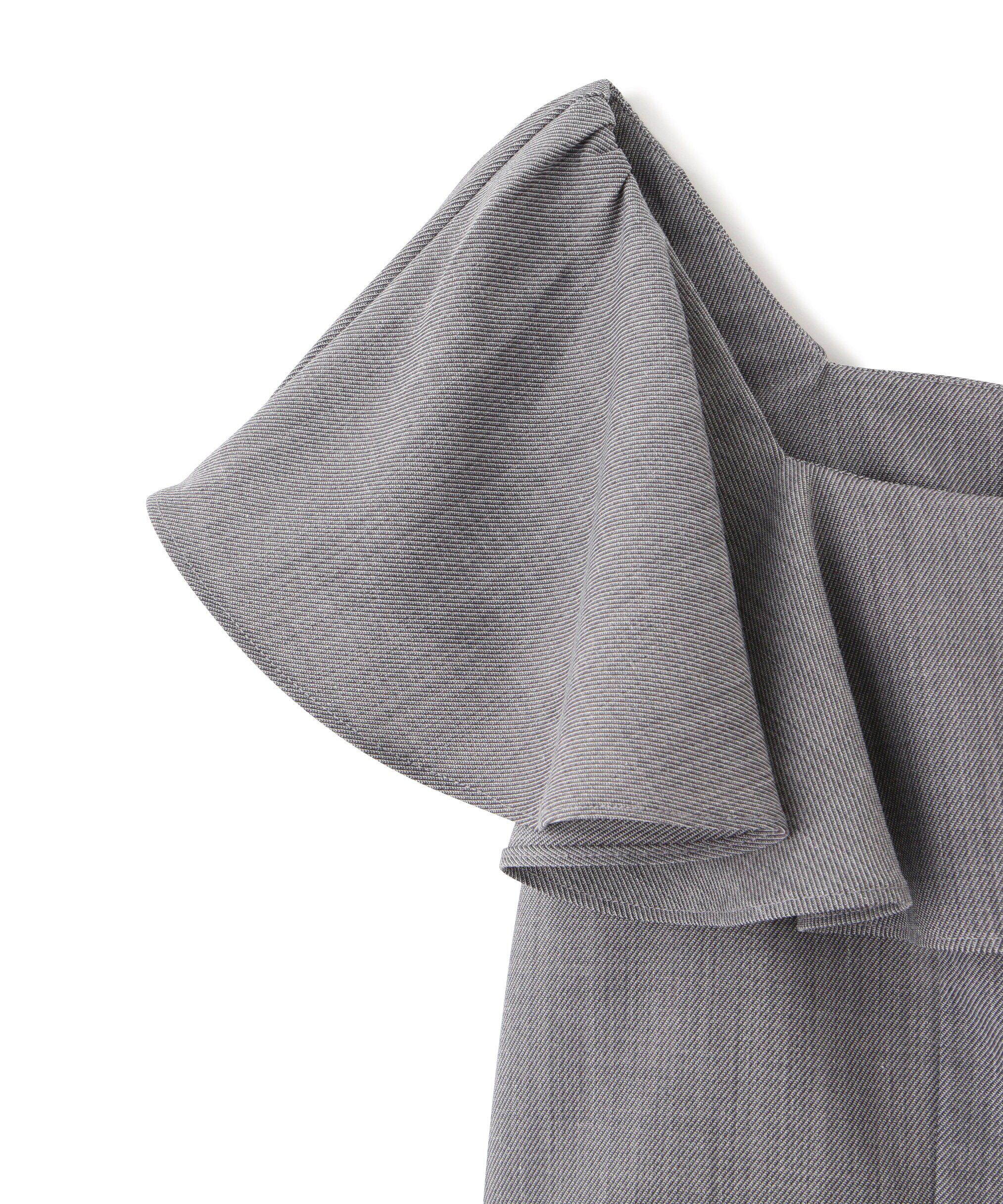  「リネンライククロップドブラウス　WEB限定カラー:ブルー」|シャツ・ブラウス|