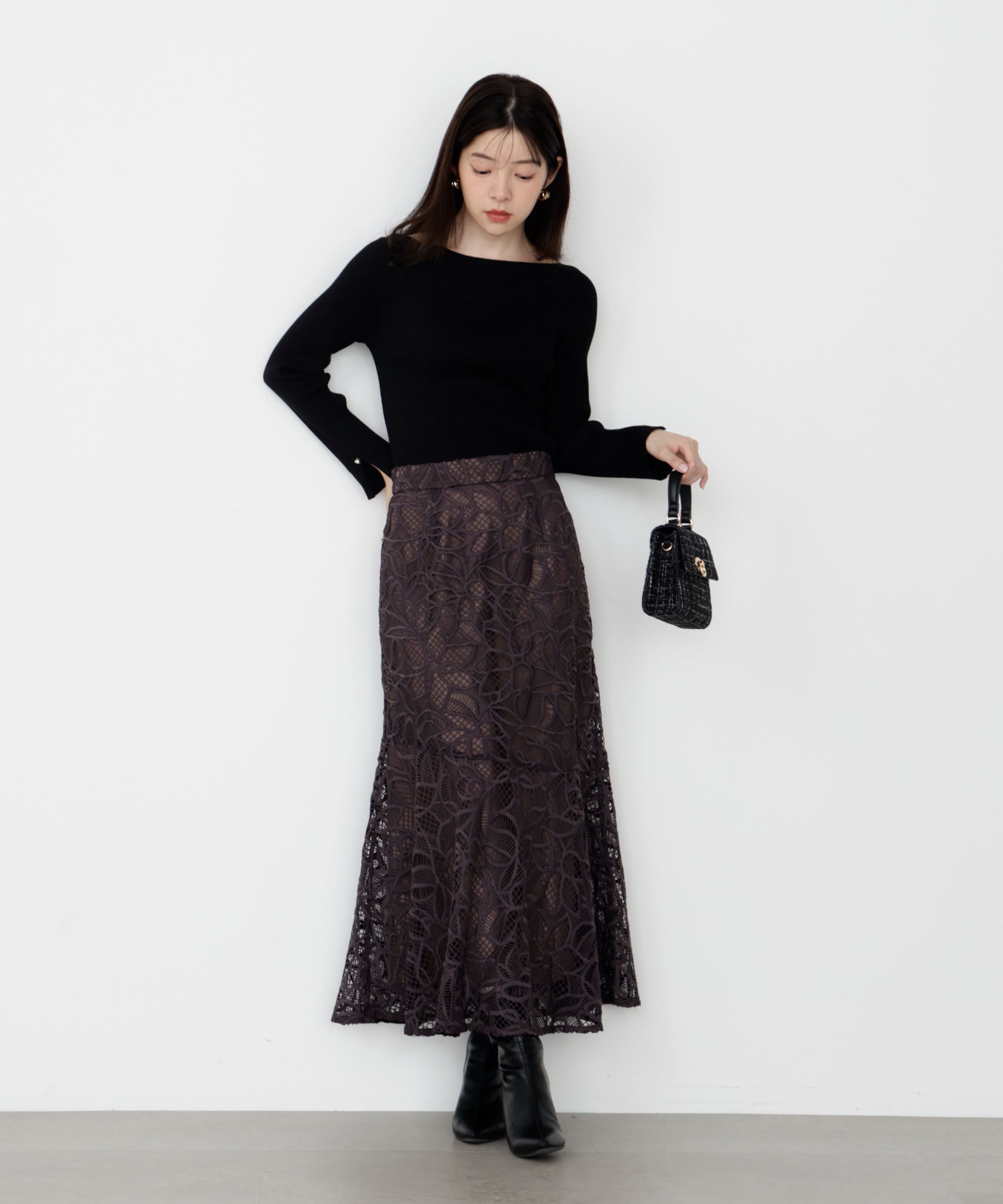 PROPORTION BODY DRESSING「ケミカルレースマーメイドスカート 25AW」|スカート|