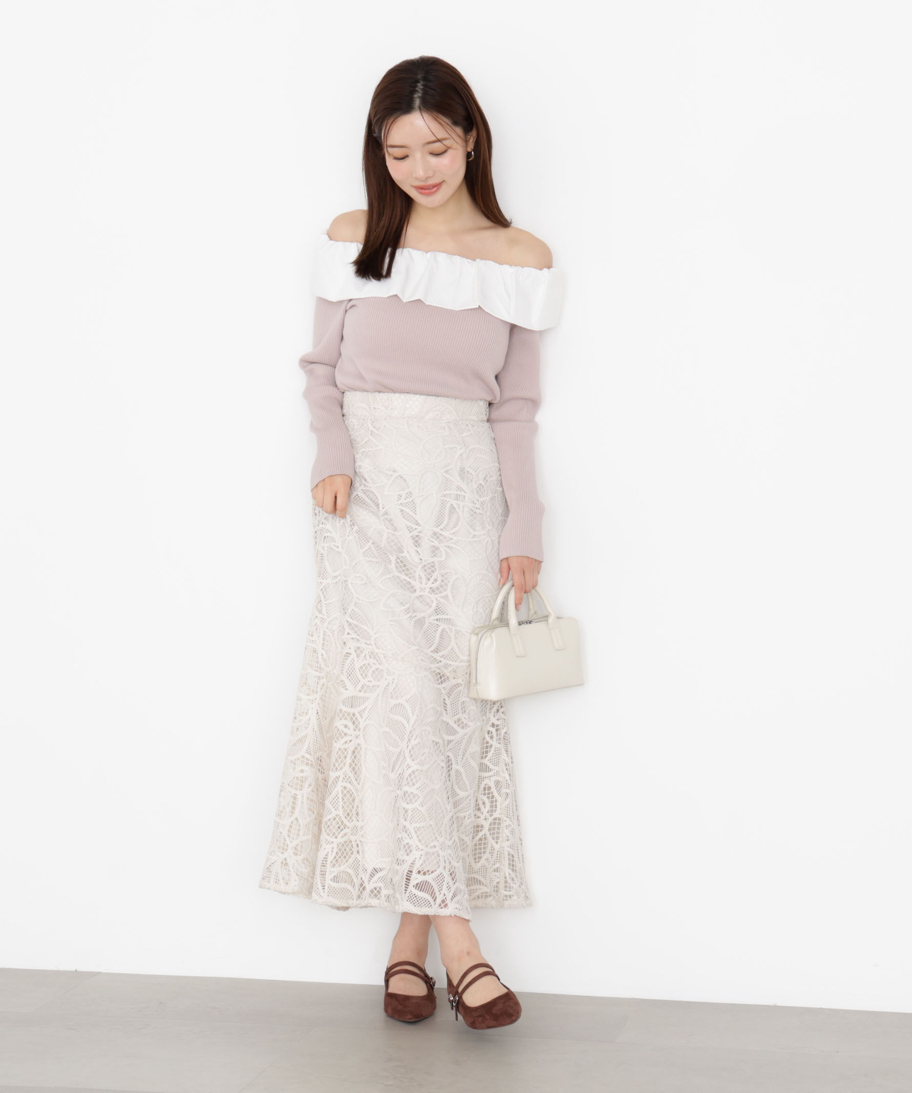 PROPORTION BODY DRESSING「ケミカルレースマーメイドスカート 25AW」|スカート|