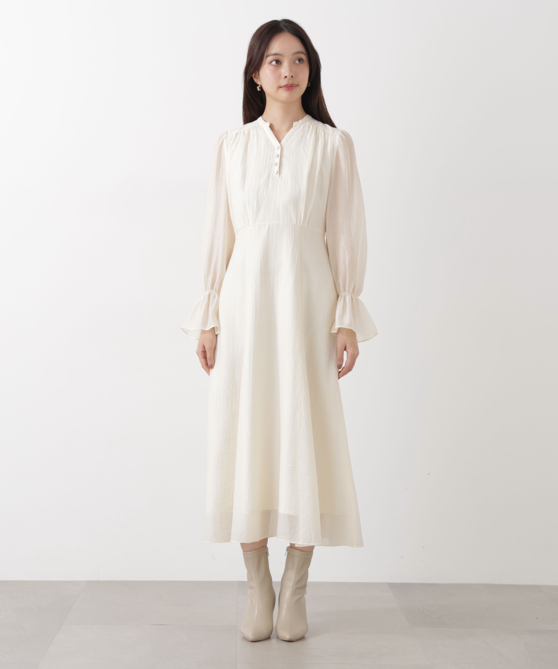 PROPORTION BODY DRESSING「バックレースアップレディワンピース　26SS」|ワンピース|