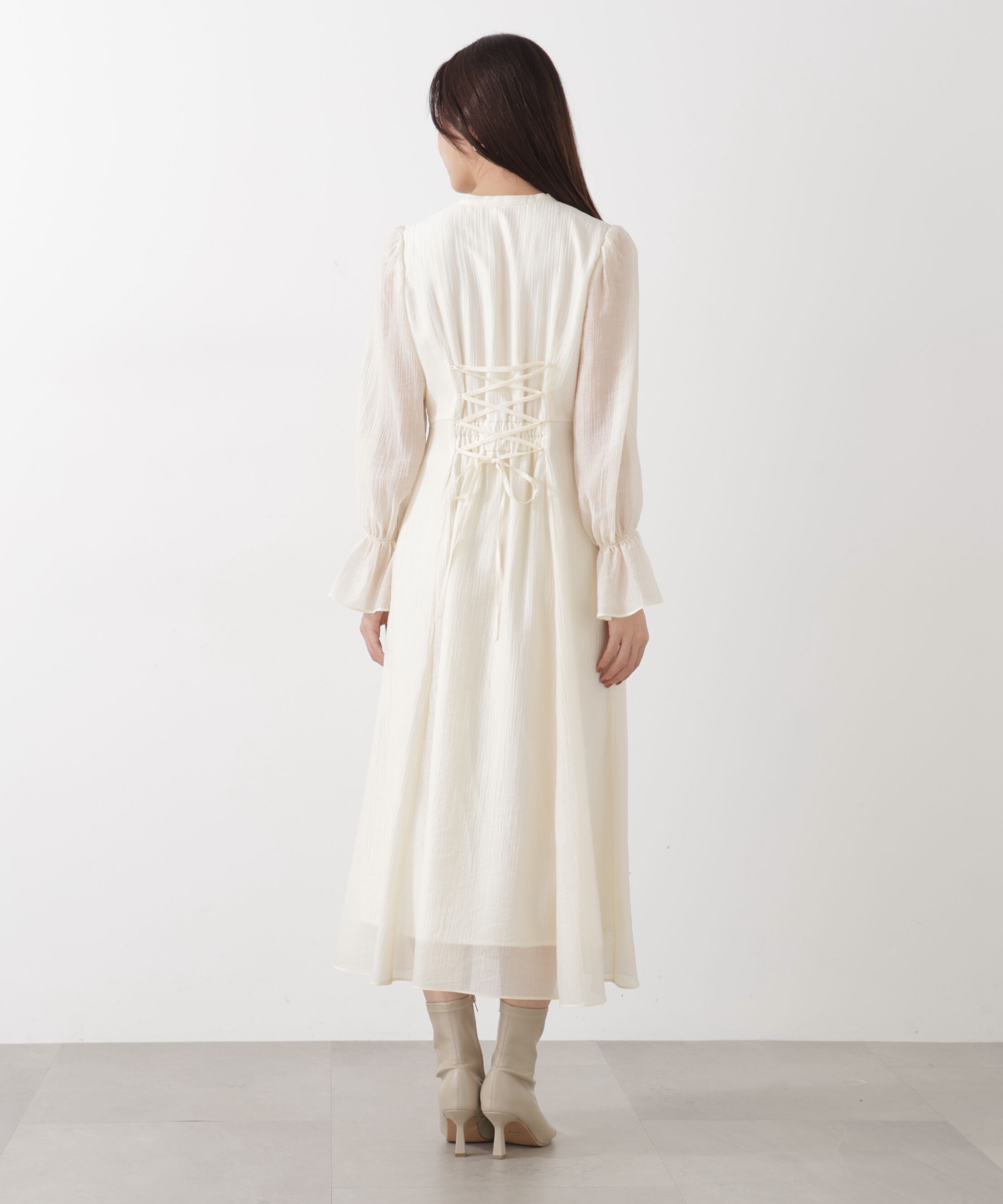 PROPORTION BODY DRESSING「バックレースアップレディワンピース　26SS」|ワンピース|